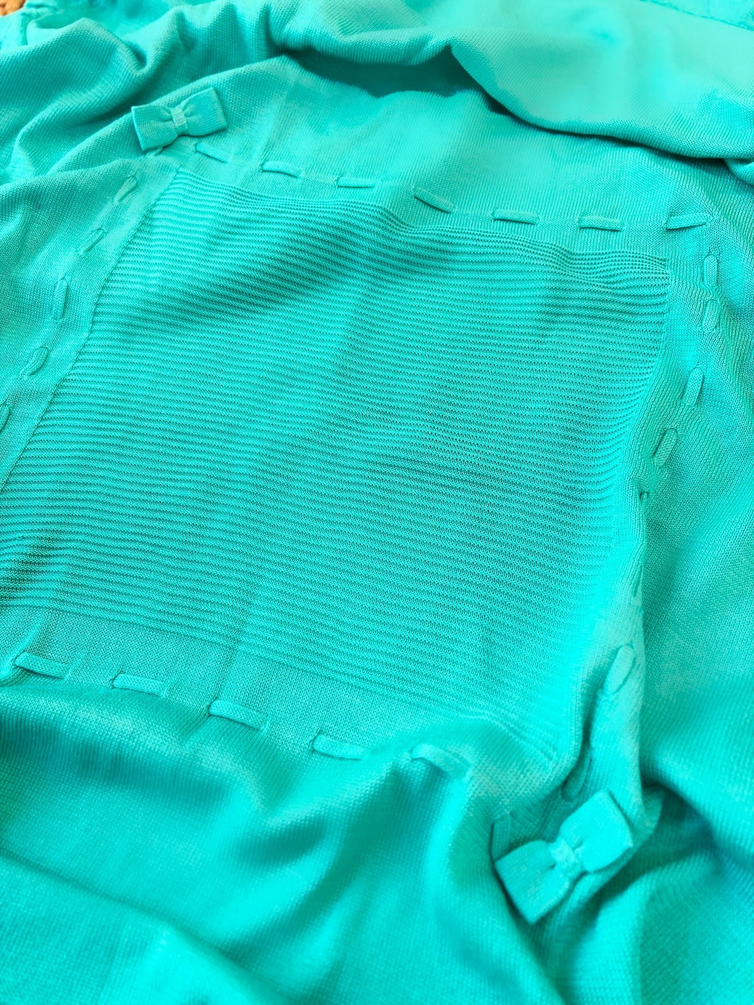 COPERTA 100 % COTONE VERDE TIFFANY - Noi da piccoli