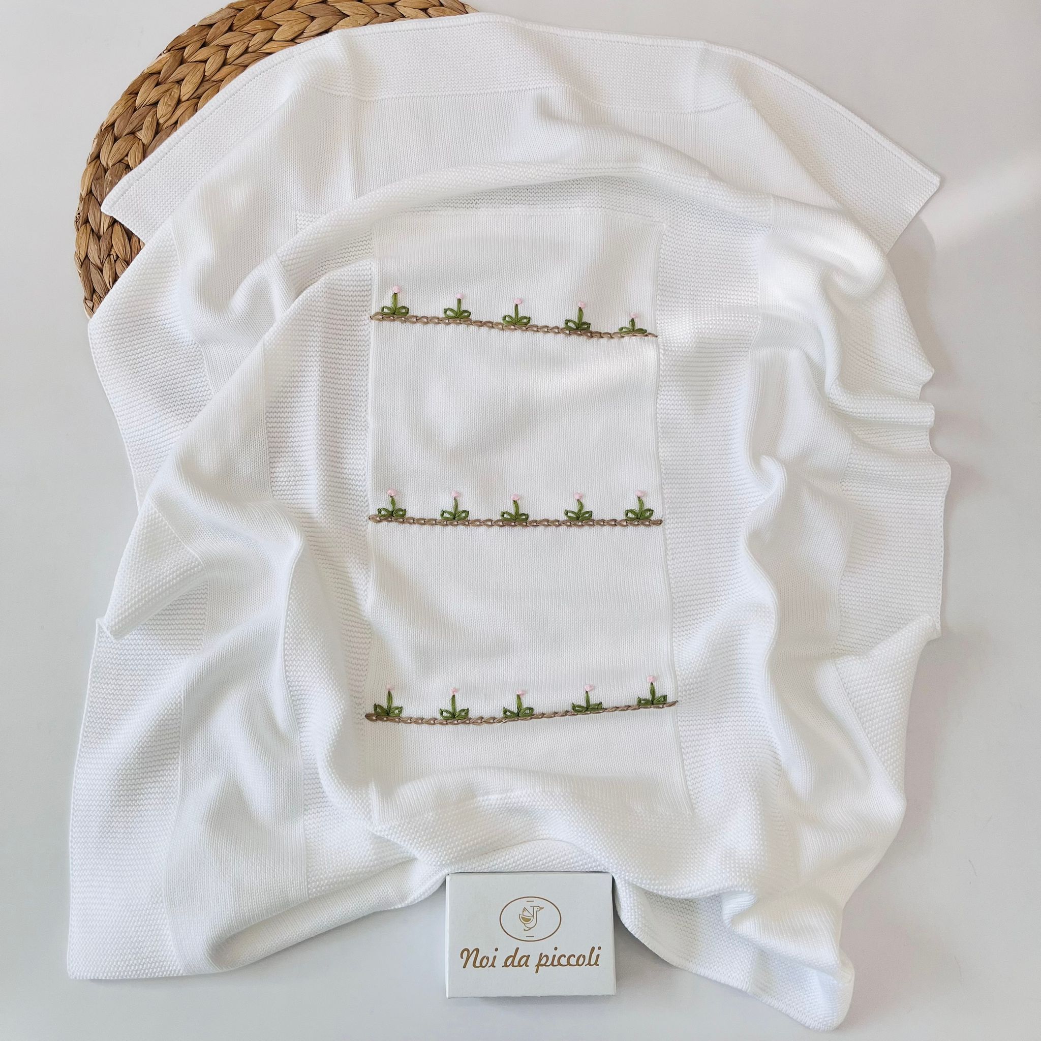 copertina 100% FILO DI COTONE BIANCO - Noi da piccoli