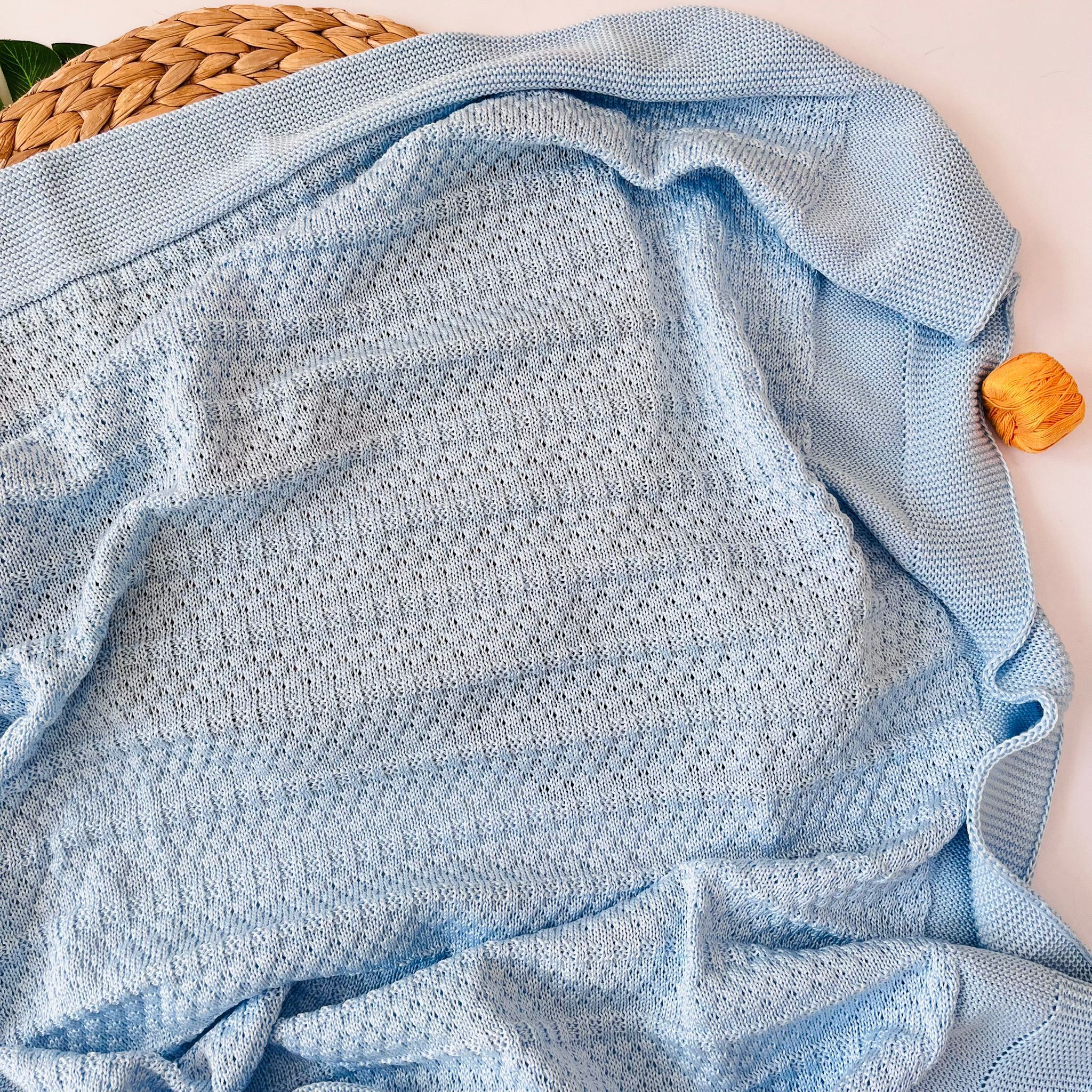 COPERTINA 100% FILO DI COTONE CIELO - Noi da piccoli