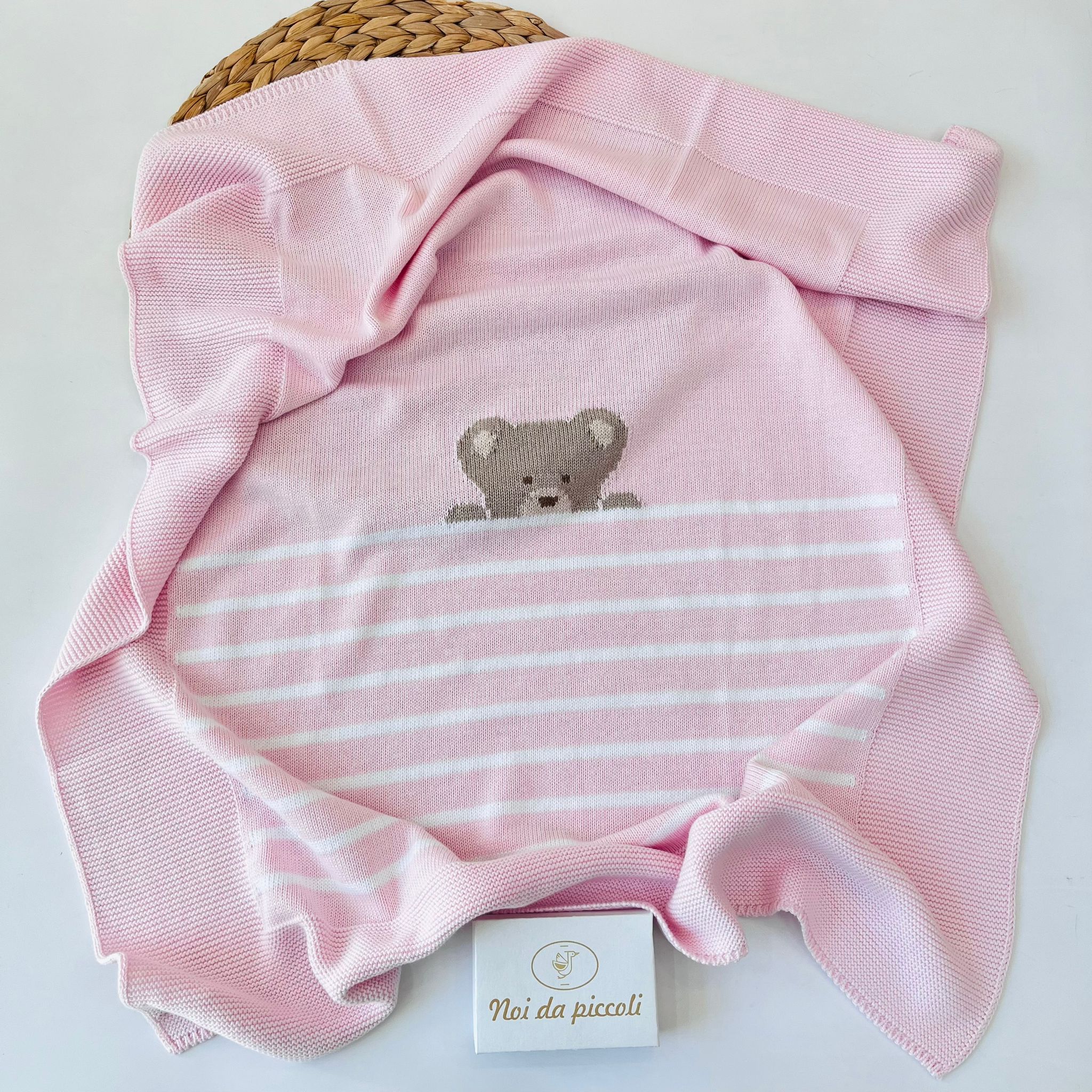 copertina 100% FILO DI COTONE ROSA - Noi da piccoli