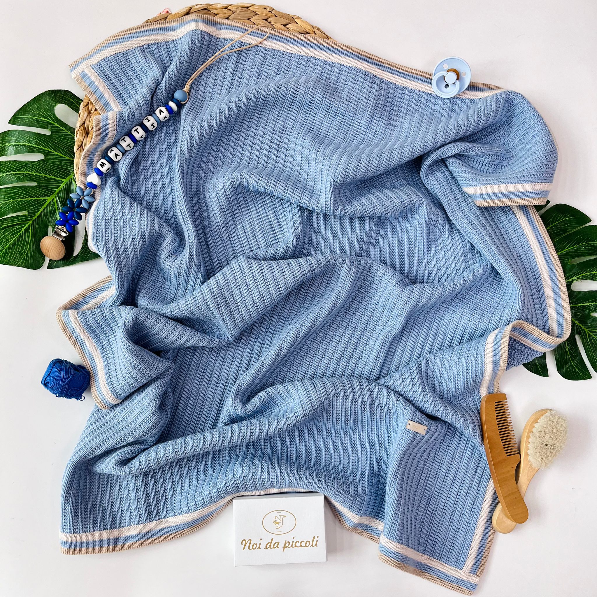 copertina 100% LANA CIELO POLVERE NATURALBIO - Noi da piccoli