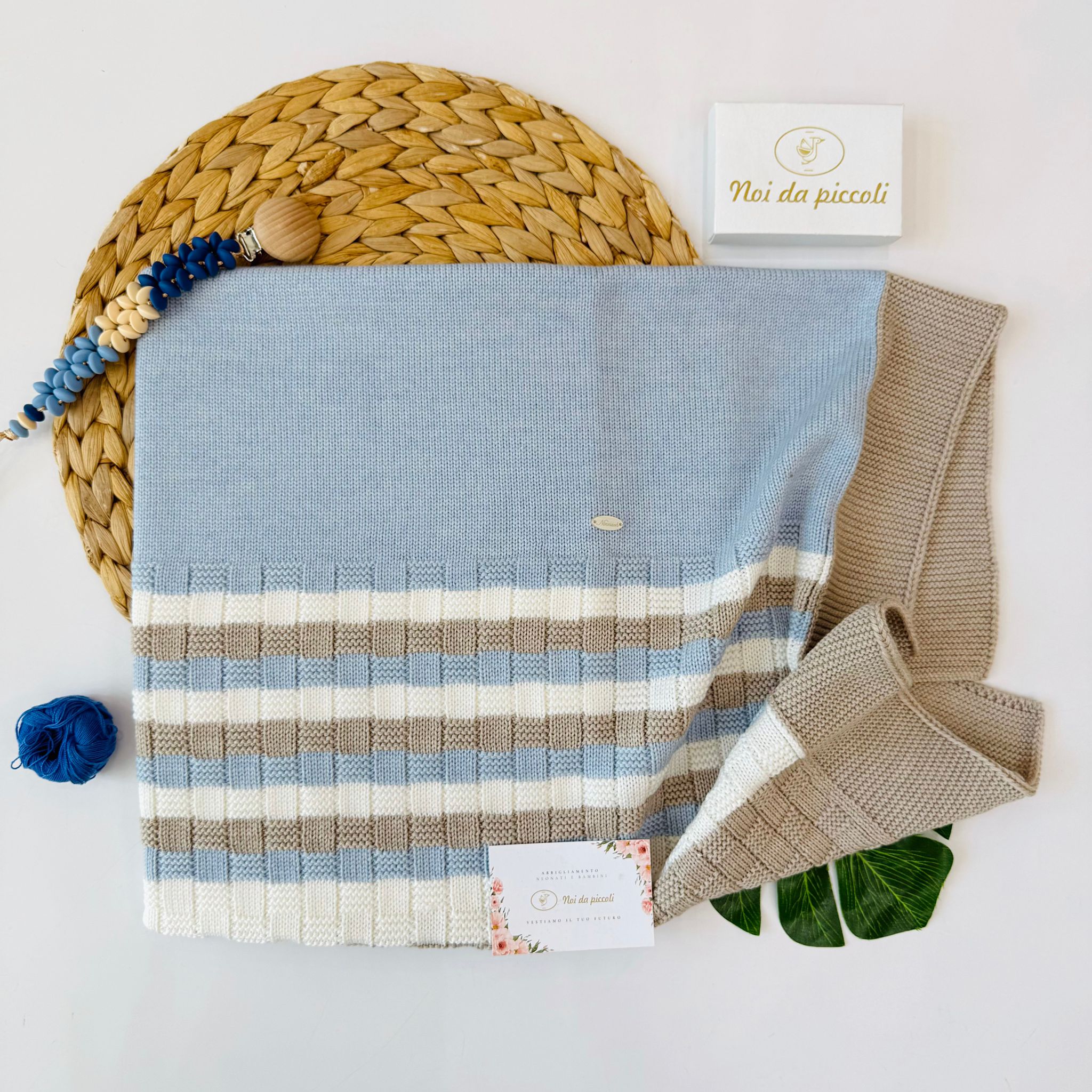 copertina 100% LANA MIX DI COLORI - Noi da piccoli