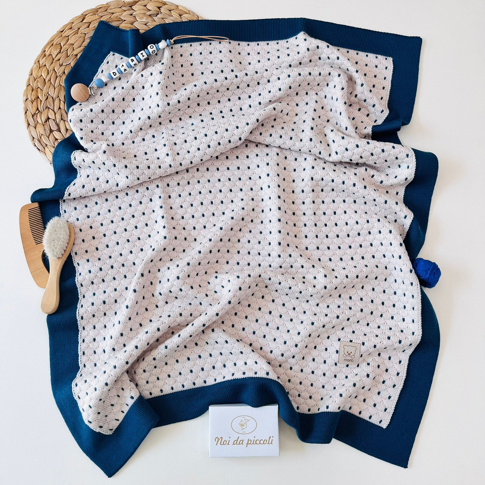 copertina 100% LANA NATURALBIO ZAFFIRO - Noi da piccoli