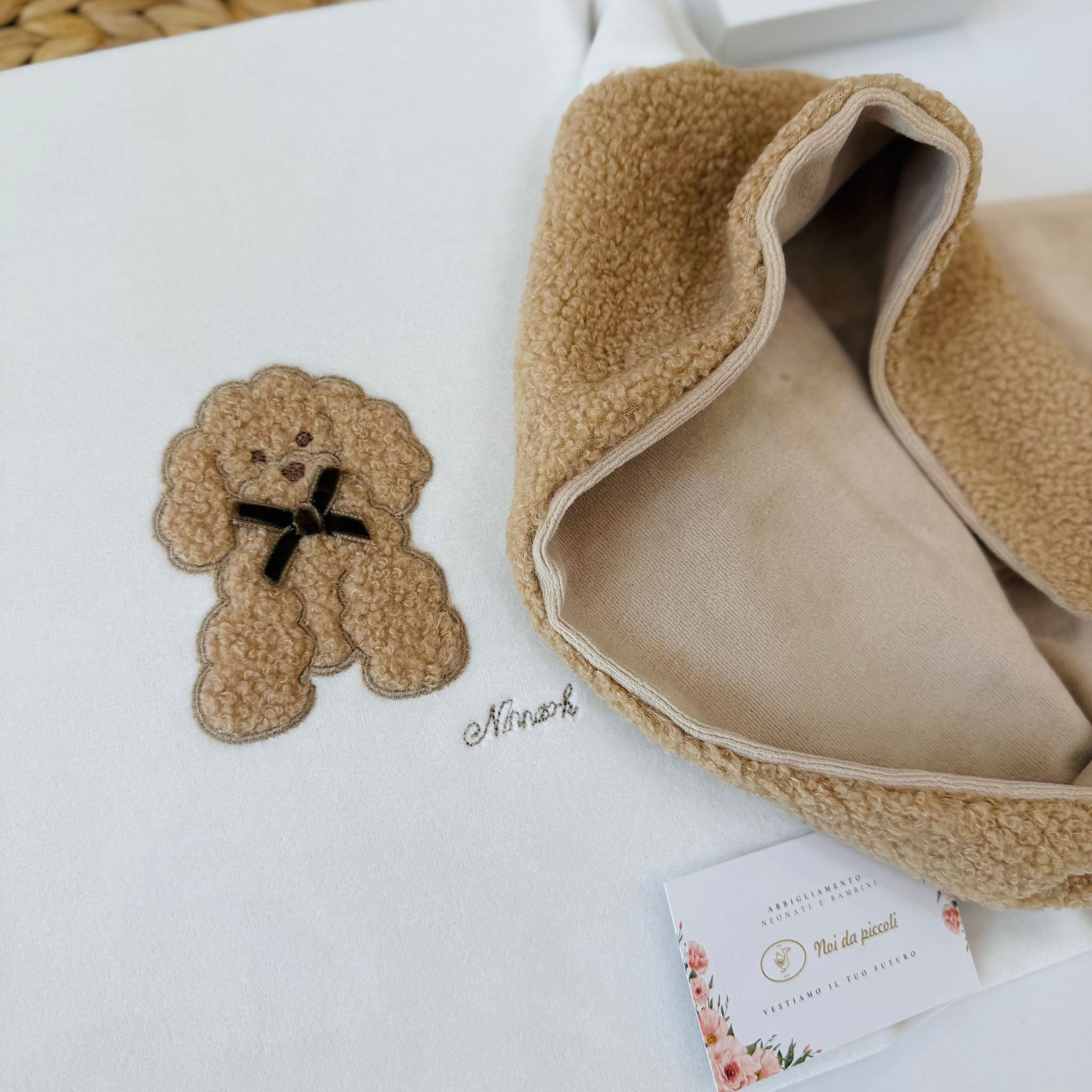 COPERTINA BARBONCINO CINIGLIA PANNA COFFE' - Noi da piccoli