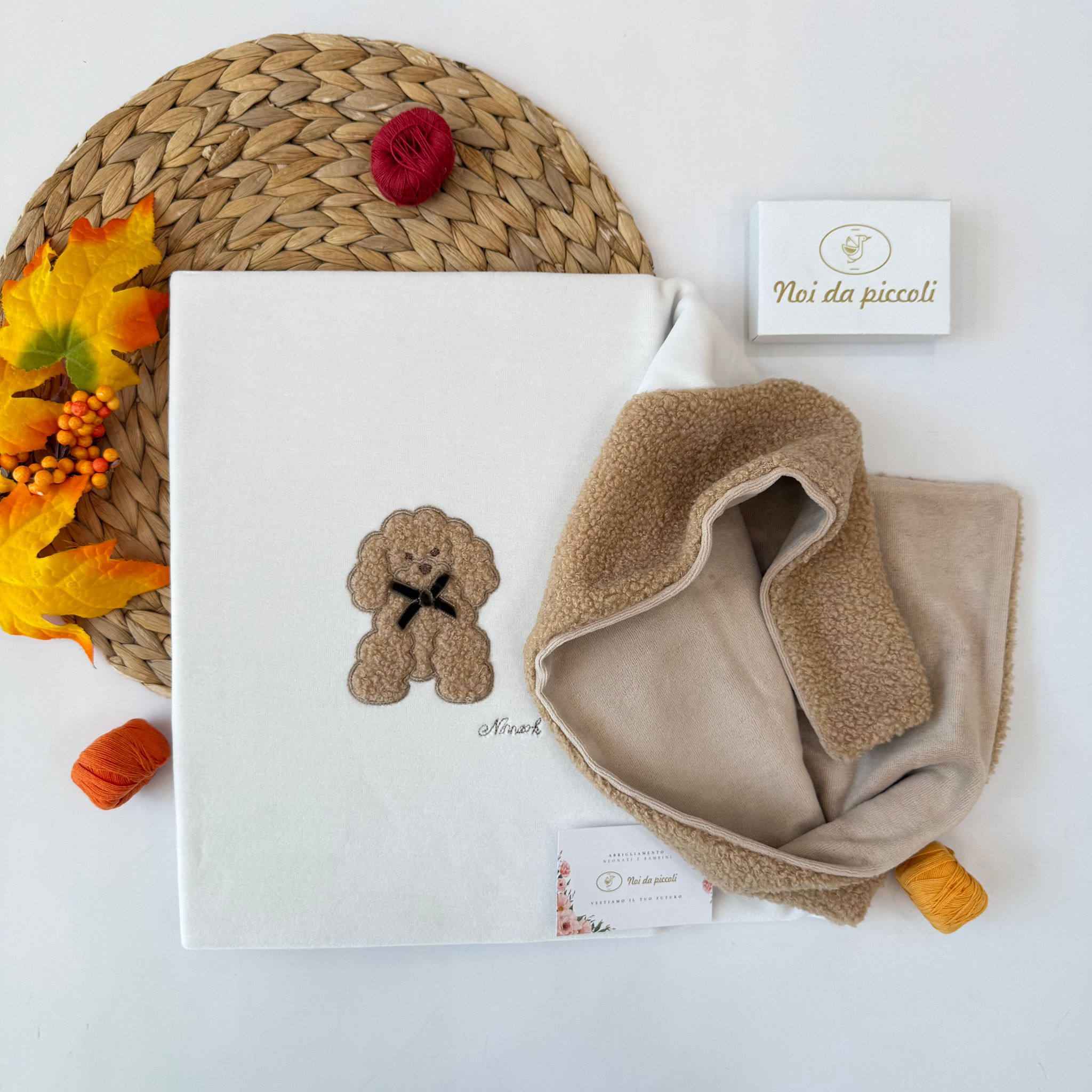 COPERTINA BARBONCINO CINIGLIA PANNA COFFE' - Noi da piccoli