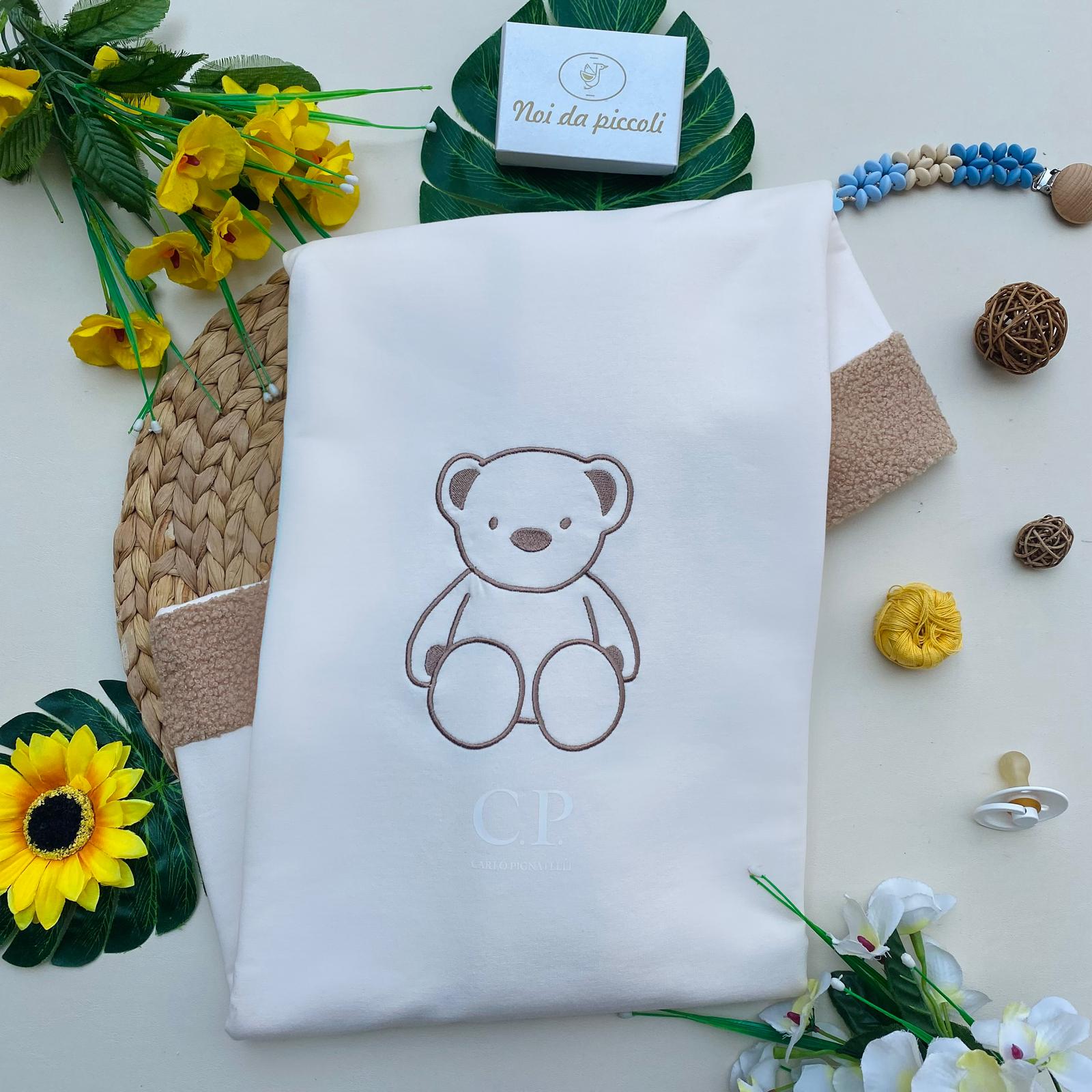 copertina caldo cotone BEIGE - Noi da piccoli