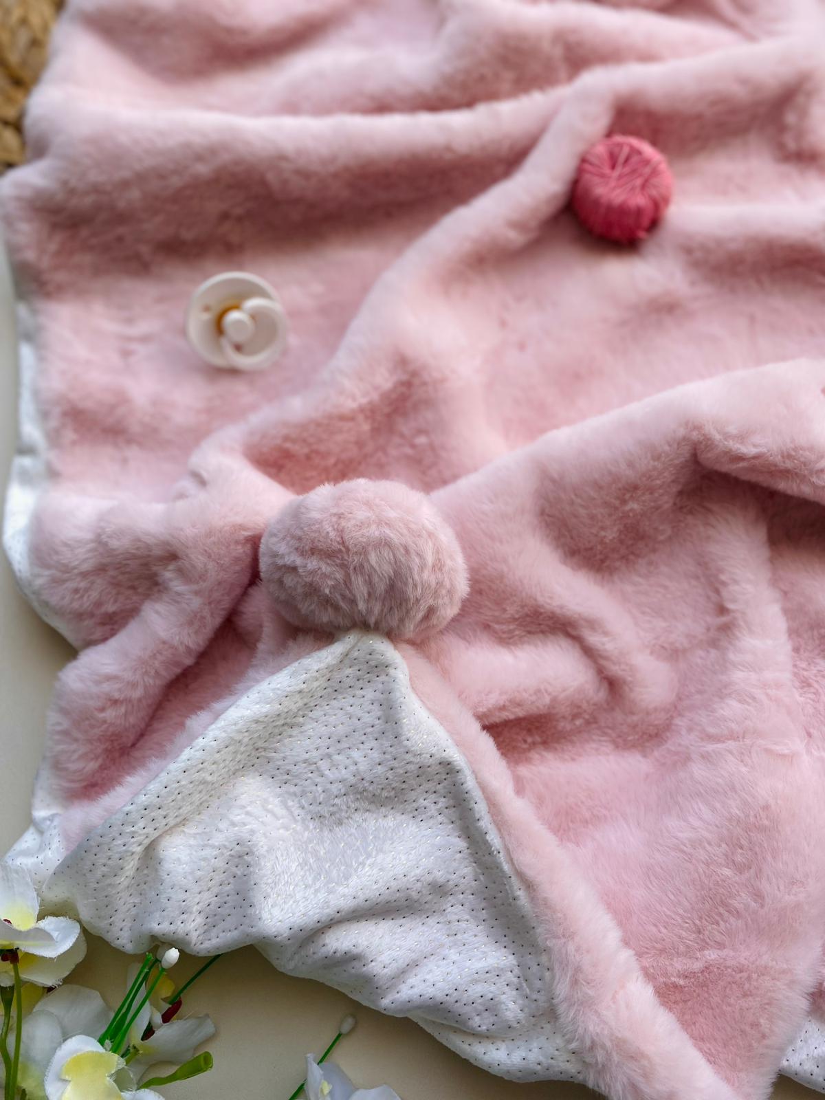 COPERTINA CON POM - POM CINIGLIA ROSA - Noi da piccoli