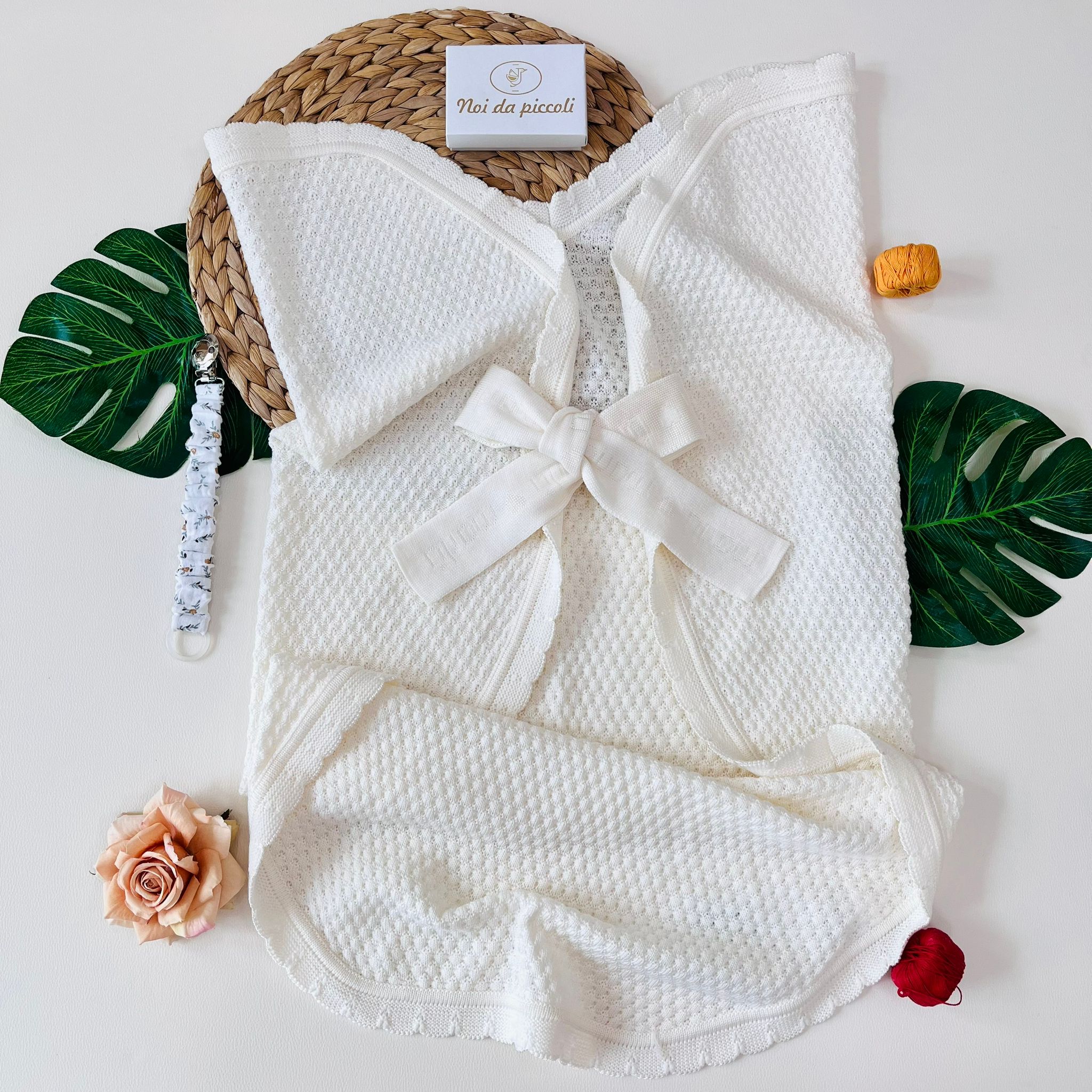 COPERTINA CUORE 100% LANA SETA - Noi da piccoli