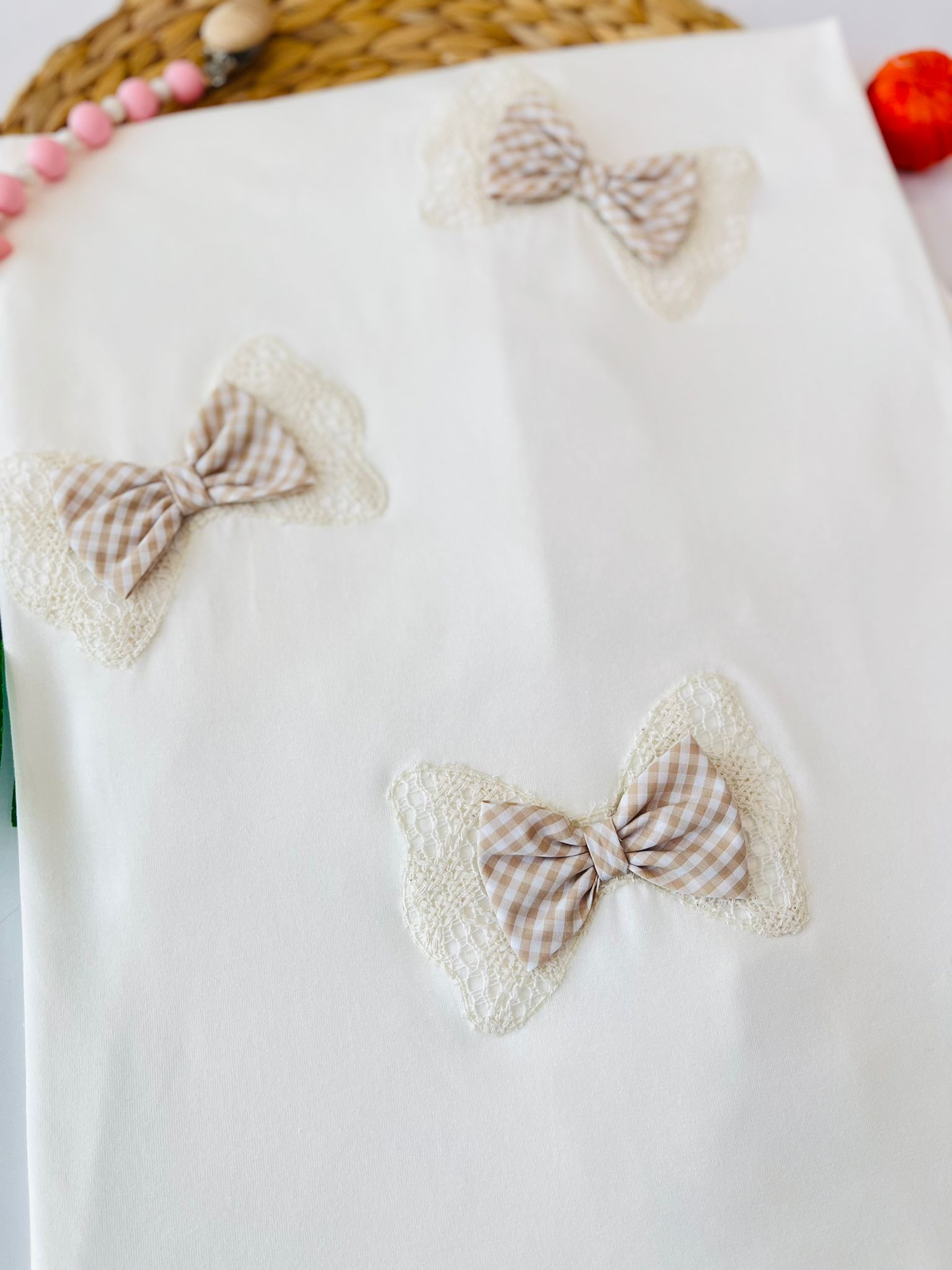 COPERTINA FIOCCHI 100 % COTONE BEIGE - Noi da piccoli