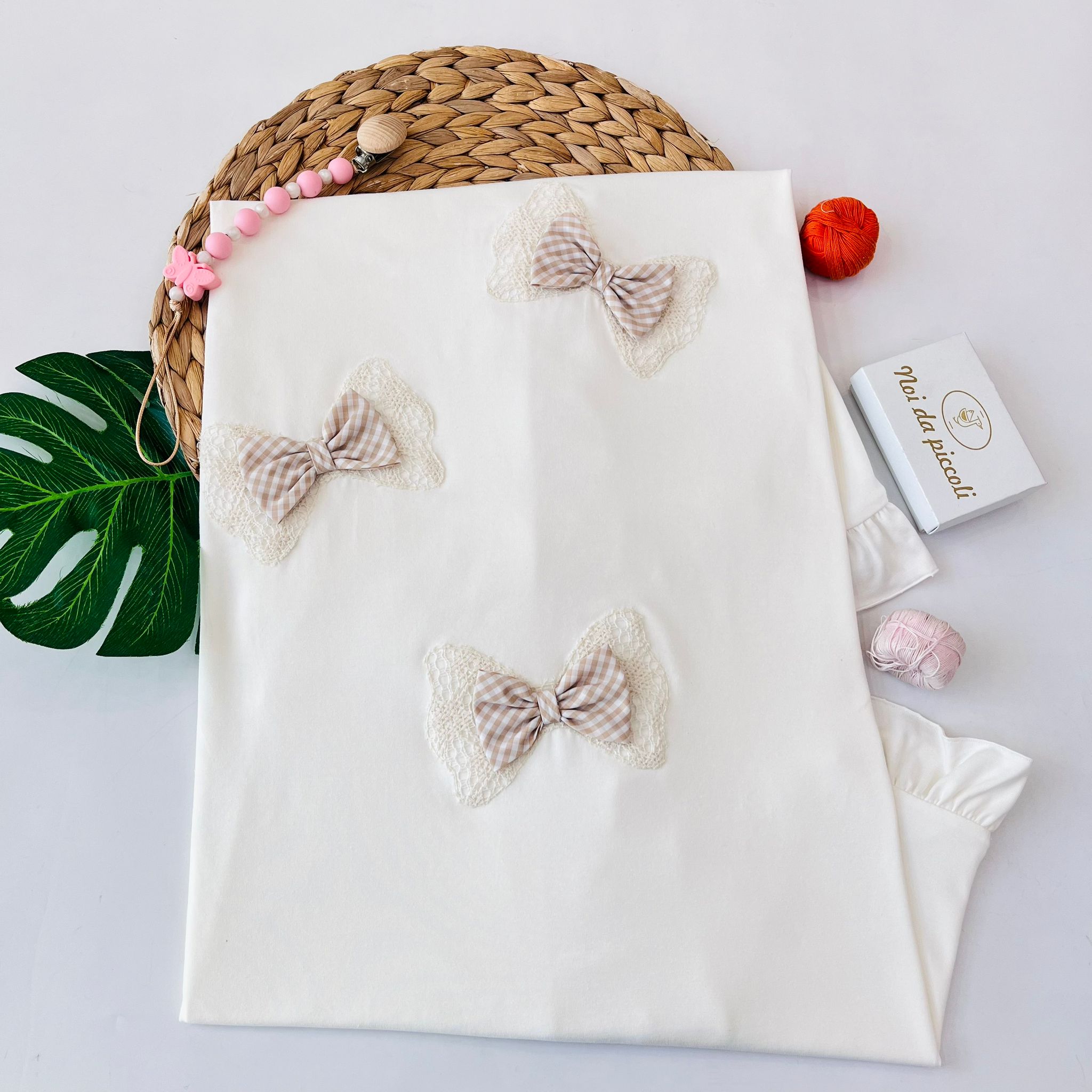 COPERTINA FIOCCHI 100 % COTONE BEIGE - Noi da piccoli