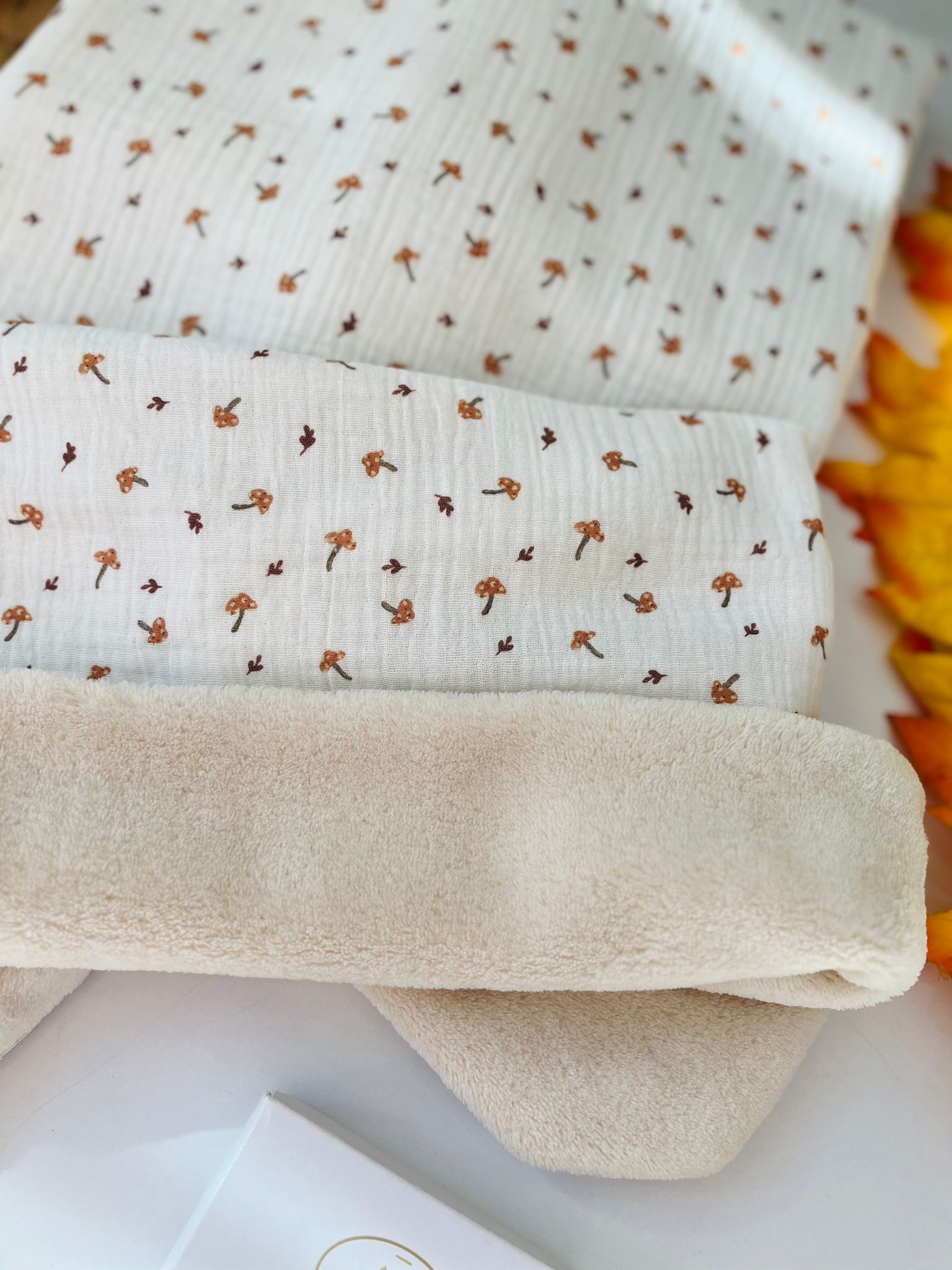 COPERTINA FUNGHETTO DOUBLE FACE PANNA - Noi da piccoli