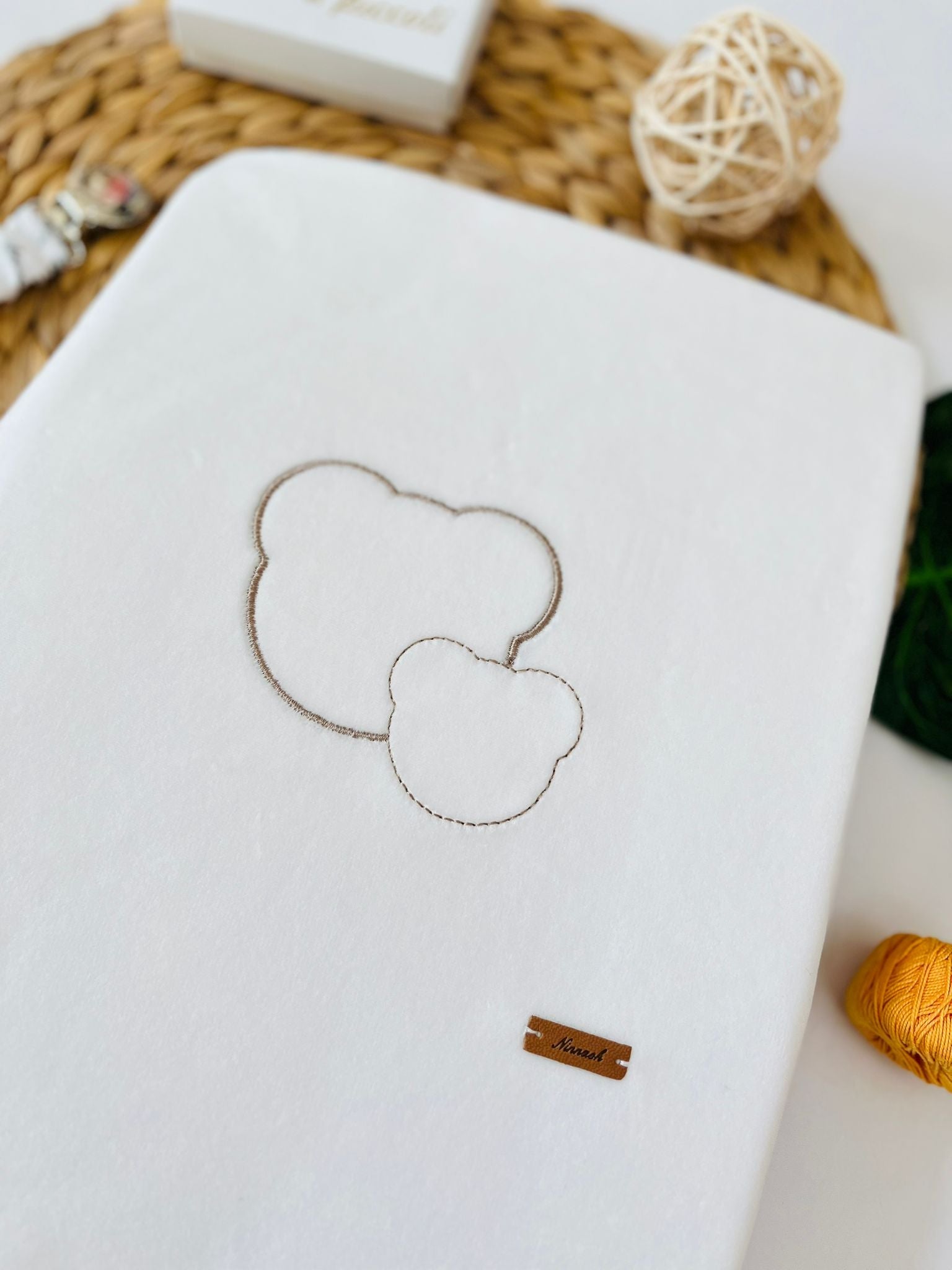 COPERTINA IN CINIGLIA CON ORSETTI PANNA BEIGE - Noi da piccoli