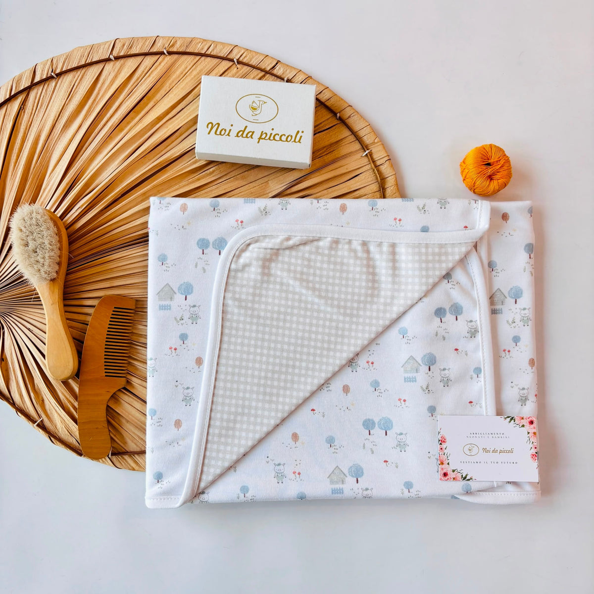 copertina IN COTONE CALDO BEIGE - Noi da piccoli