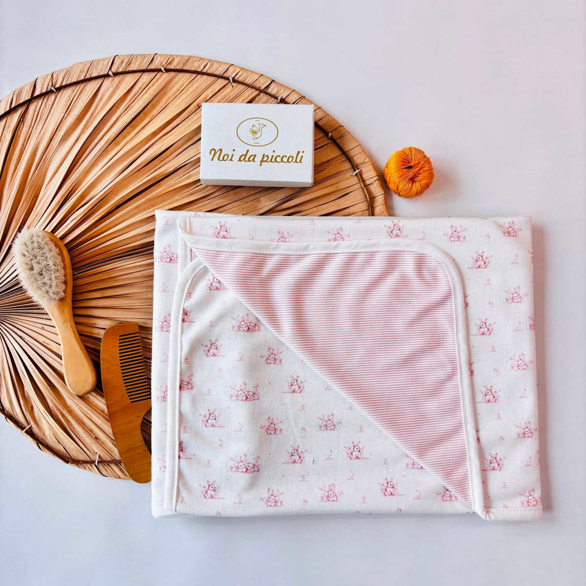 copertina IN COTONE CALDO ROSA - Noi da piccoli