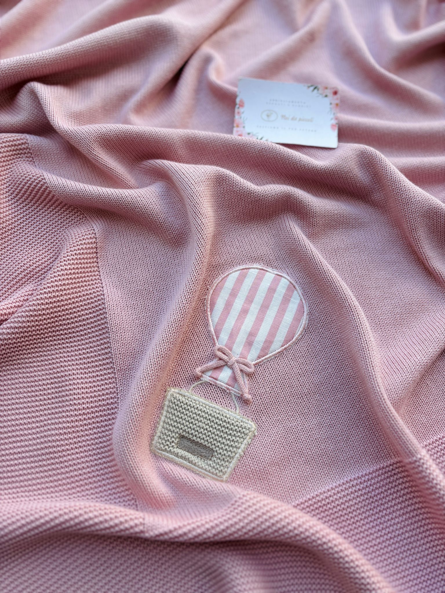 COPERTINA IN COTONE ROSA - Noi da piccoli