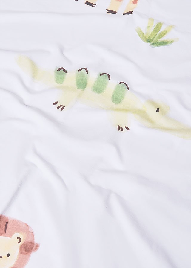 COPERTINA IN COTONE SAFARI BIANCO - Noi da piccoli