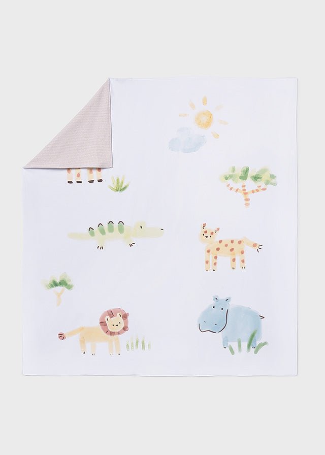 COPERTINA IN COTONE SAFARI BIANCO - Noi da piccoli