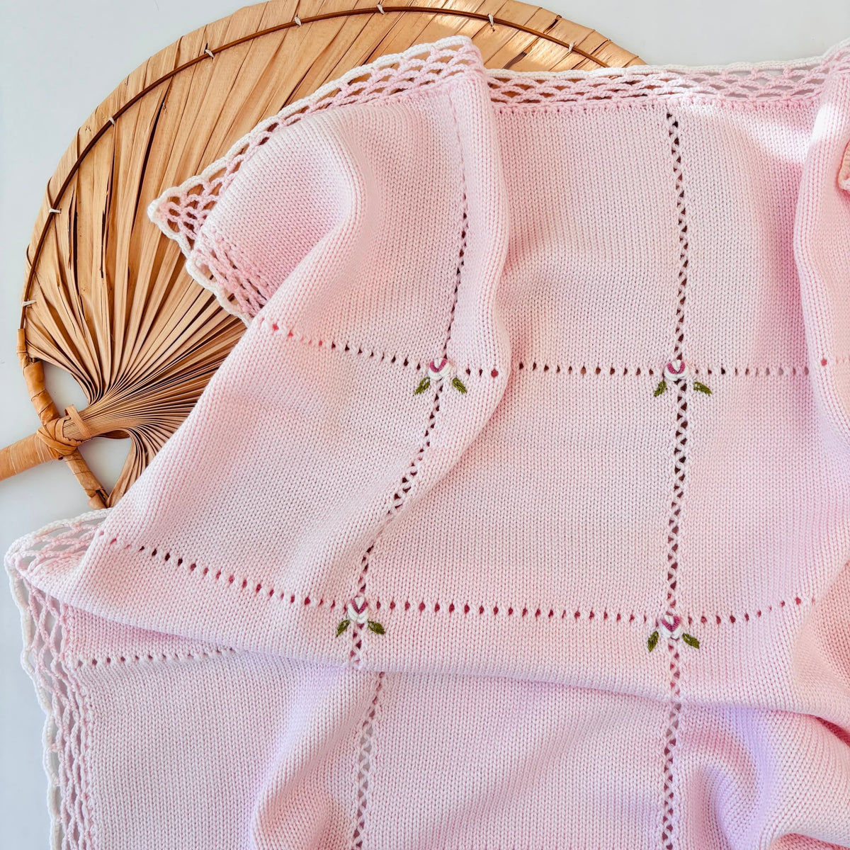 copertina in lana merino Rosie ROSA - Noi da piccoli