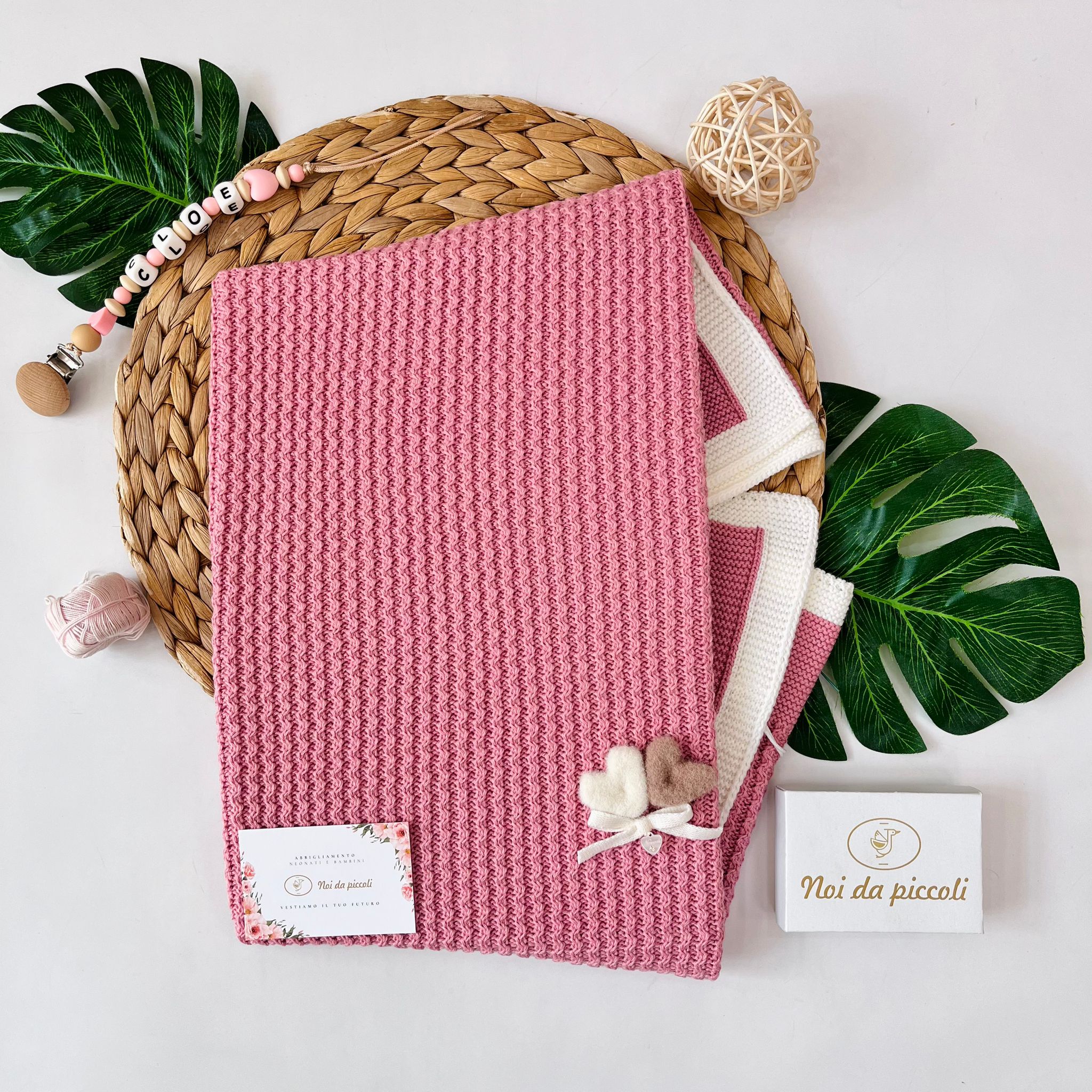 COPERTINA KNIT Lana MALVA - Noi da piccoli