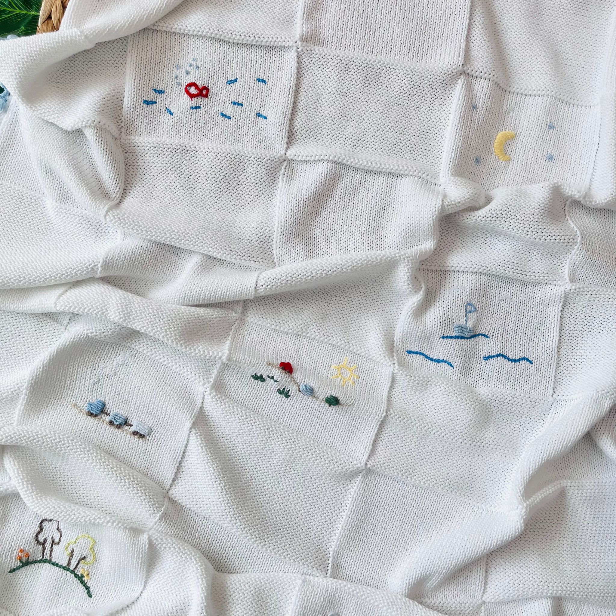 COPERTINA MARIO 100% FILO DI COTONE BIANCO - Noi da piccoli