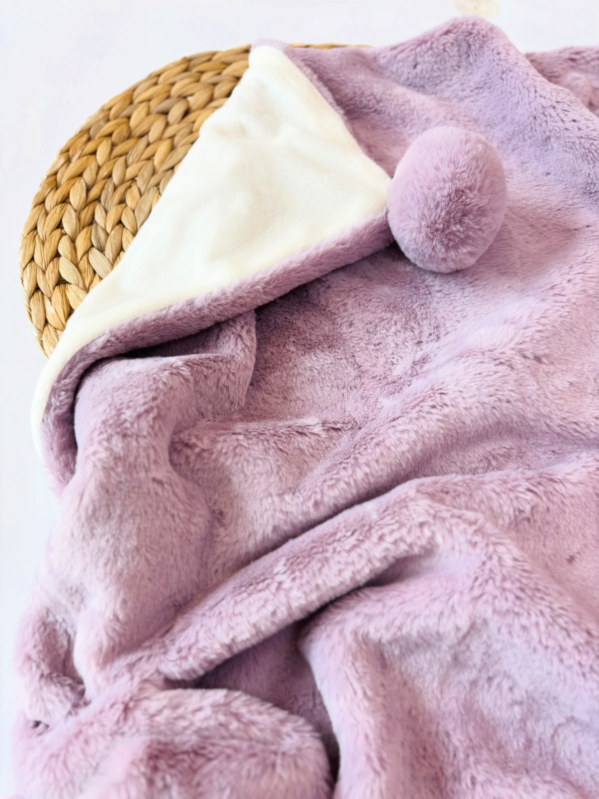 COPERTINA PELLICCETTA SOFFICE MALVA - Noi da piccoli
