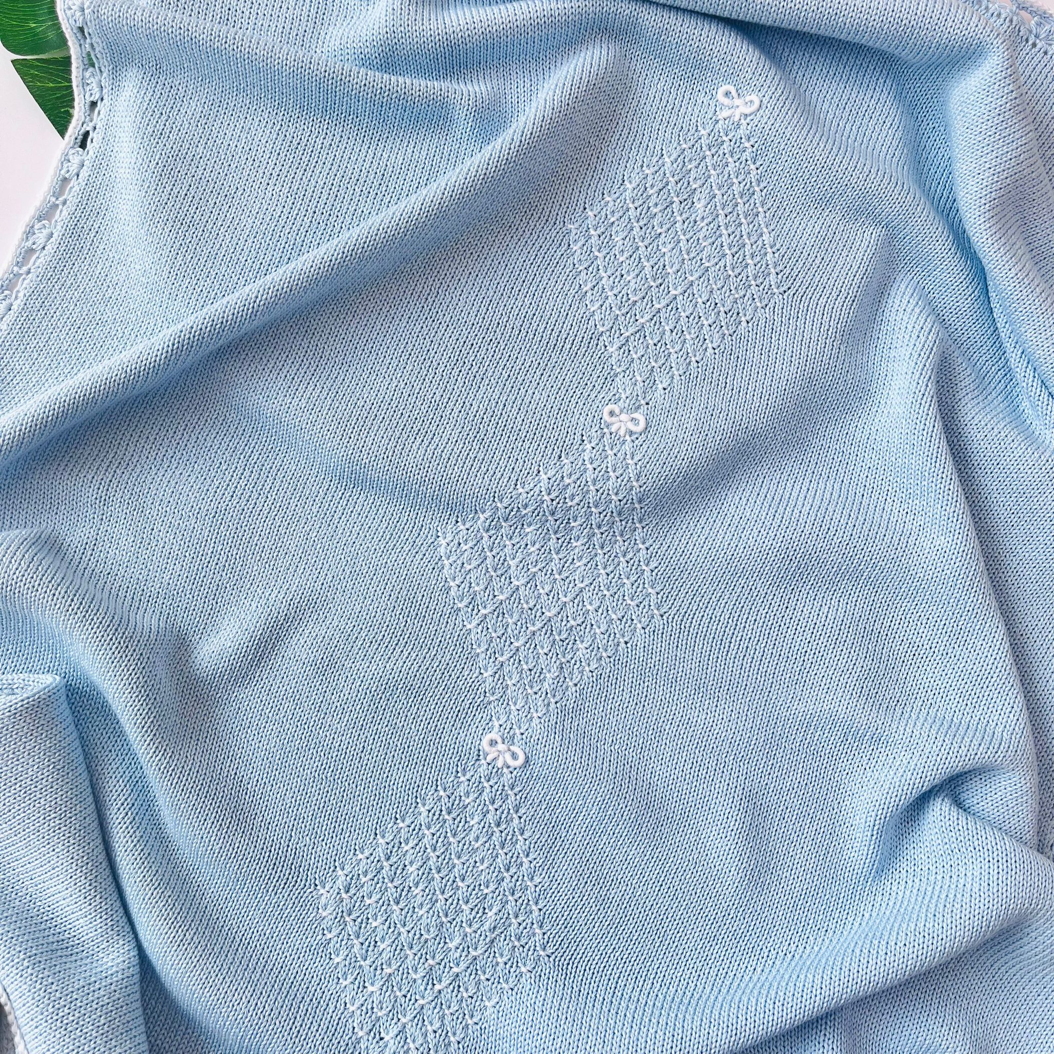 COPERTINA PIO 100% FILO DI COTONE CIELO - Noi da piccoli