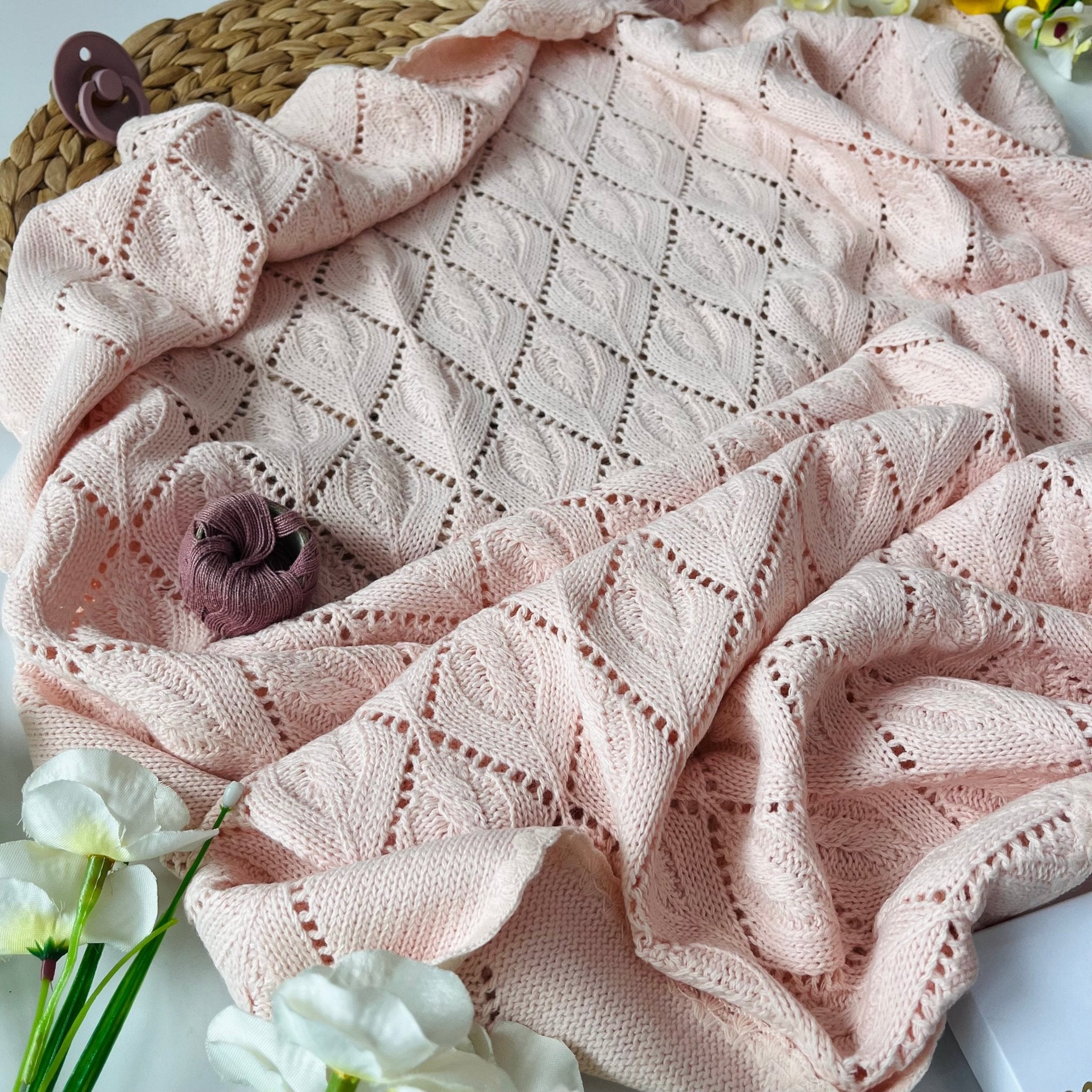 COPERTINA ROSA BEIGE IN MISTO LANA - Noi da piccoli