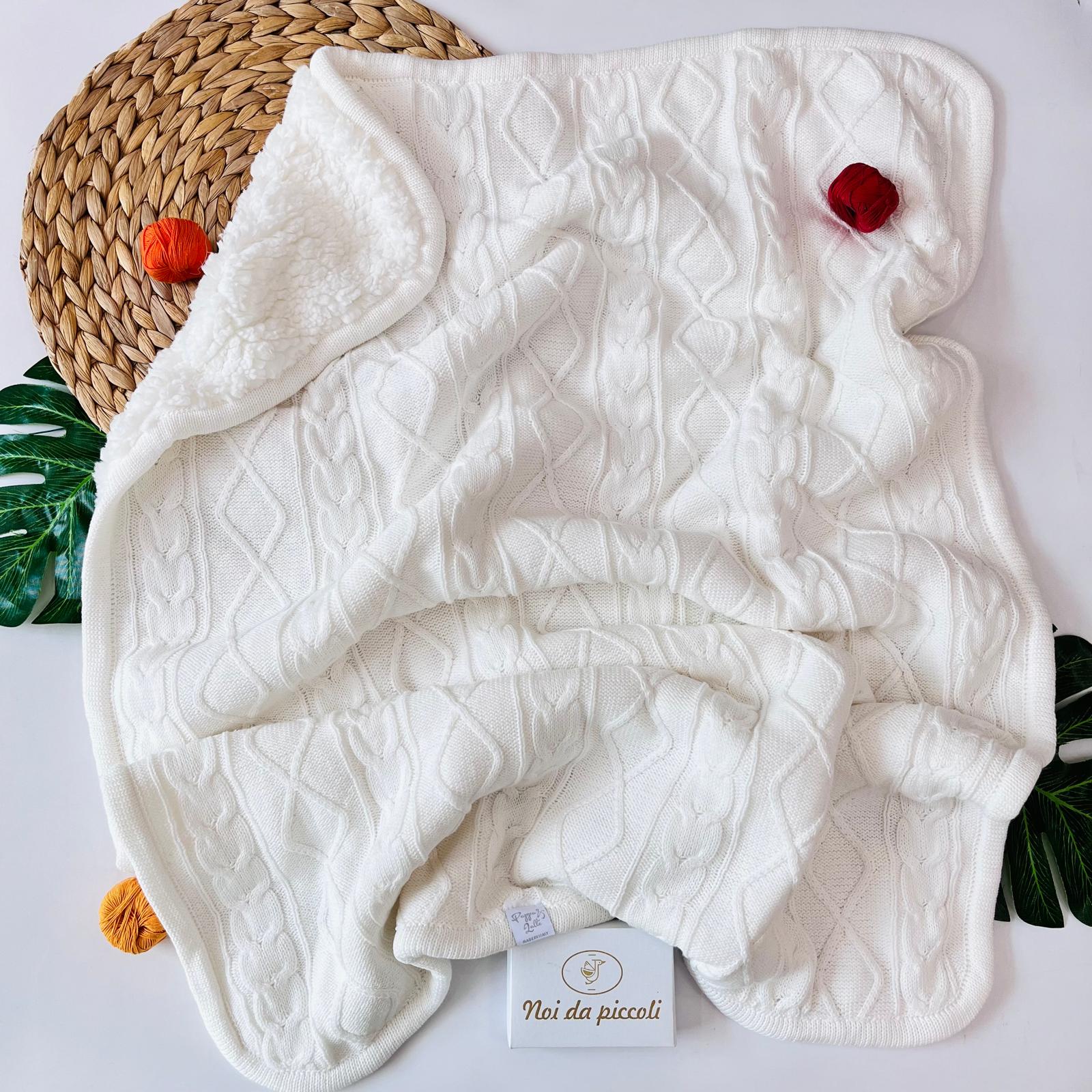 COPERTINA TRICOT SOFFICE E CALDA PANNA - Noi da piccoli