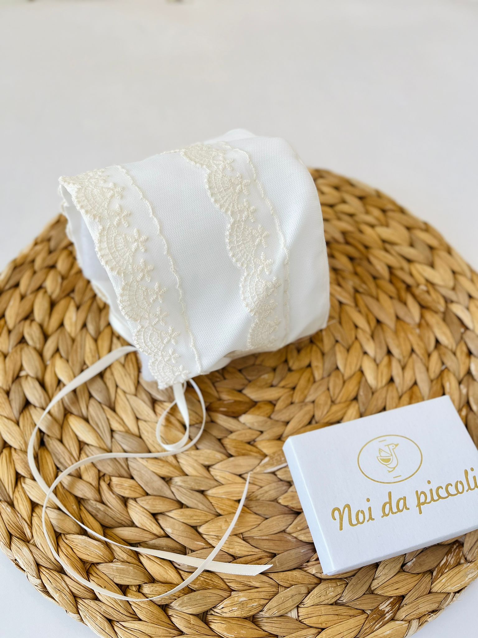 CUFFIA CERIMONIALE AVORIO - Noi da piccoli