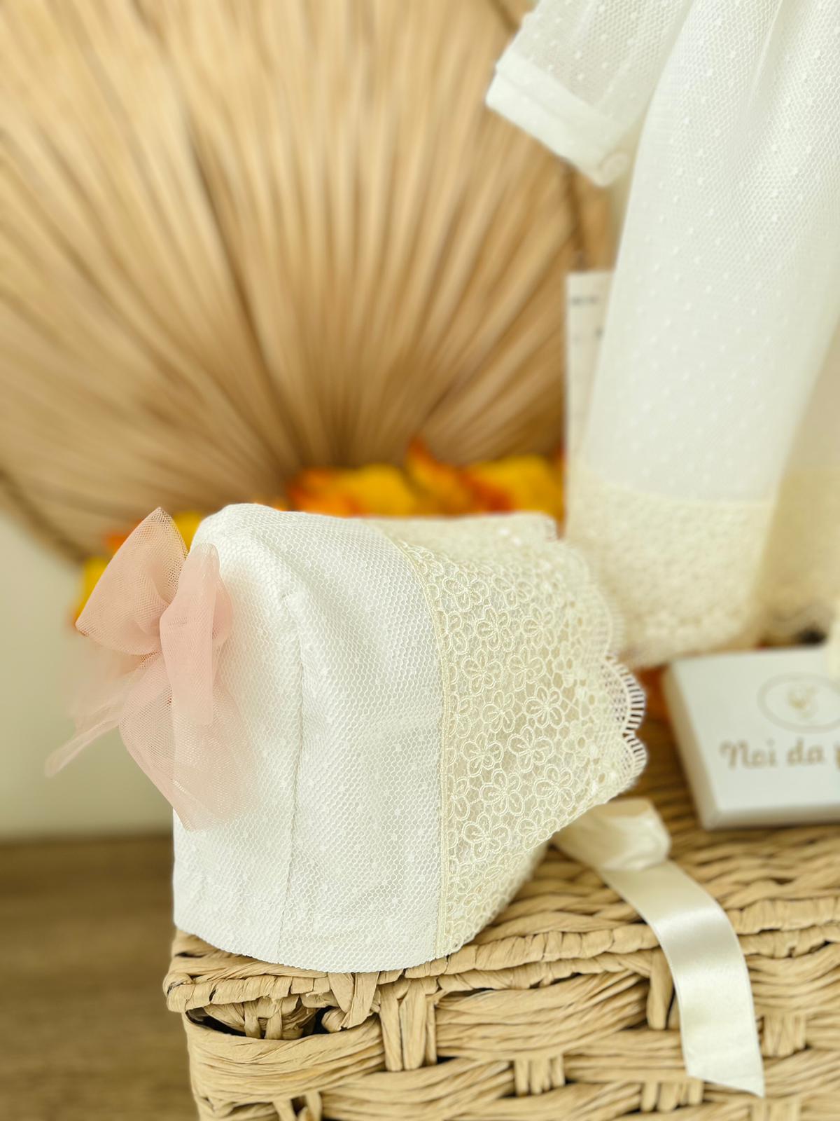 CUFFIA EDA AVORIO ROSA - Noi da piccoli