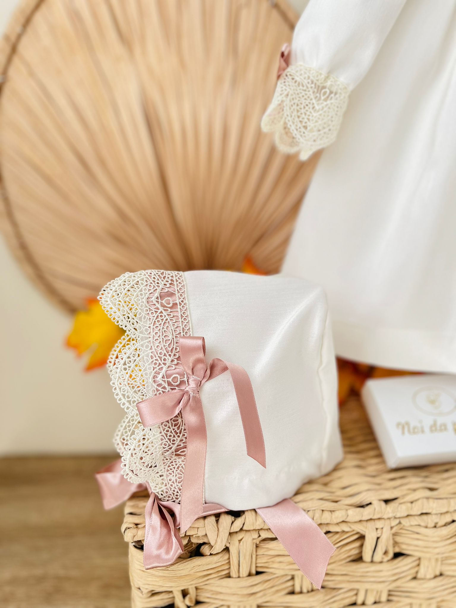 CUFFIA POLINE AVORIO ROSA - Noi da piccoli