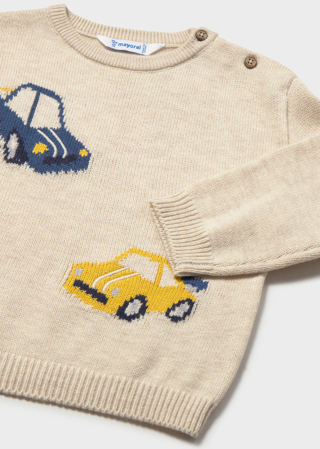MAGLIONE IN FILATO CALDO BEIGE