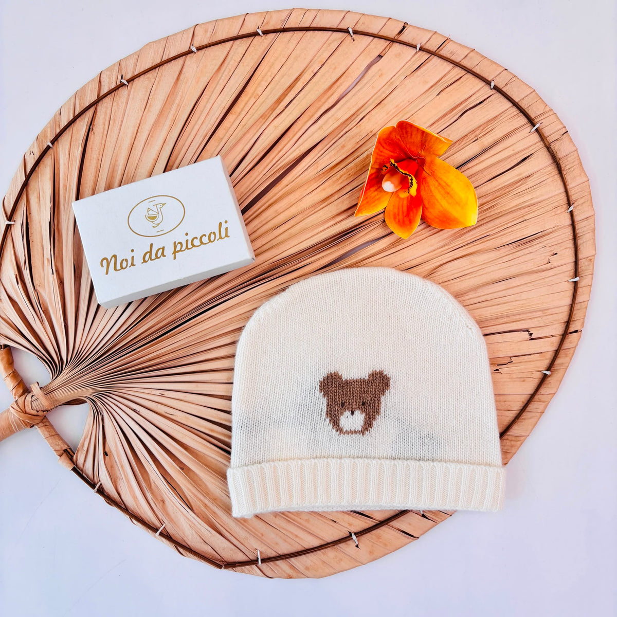 CAPPELLO lana merino e cashmire PANNA