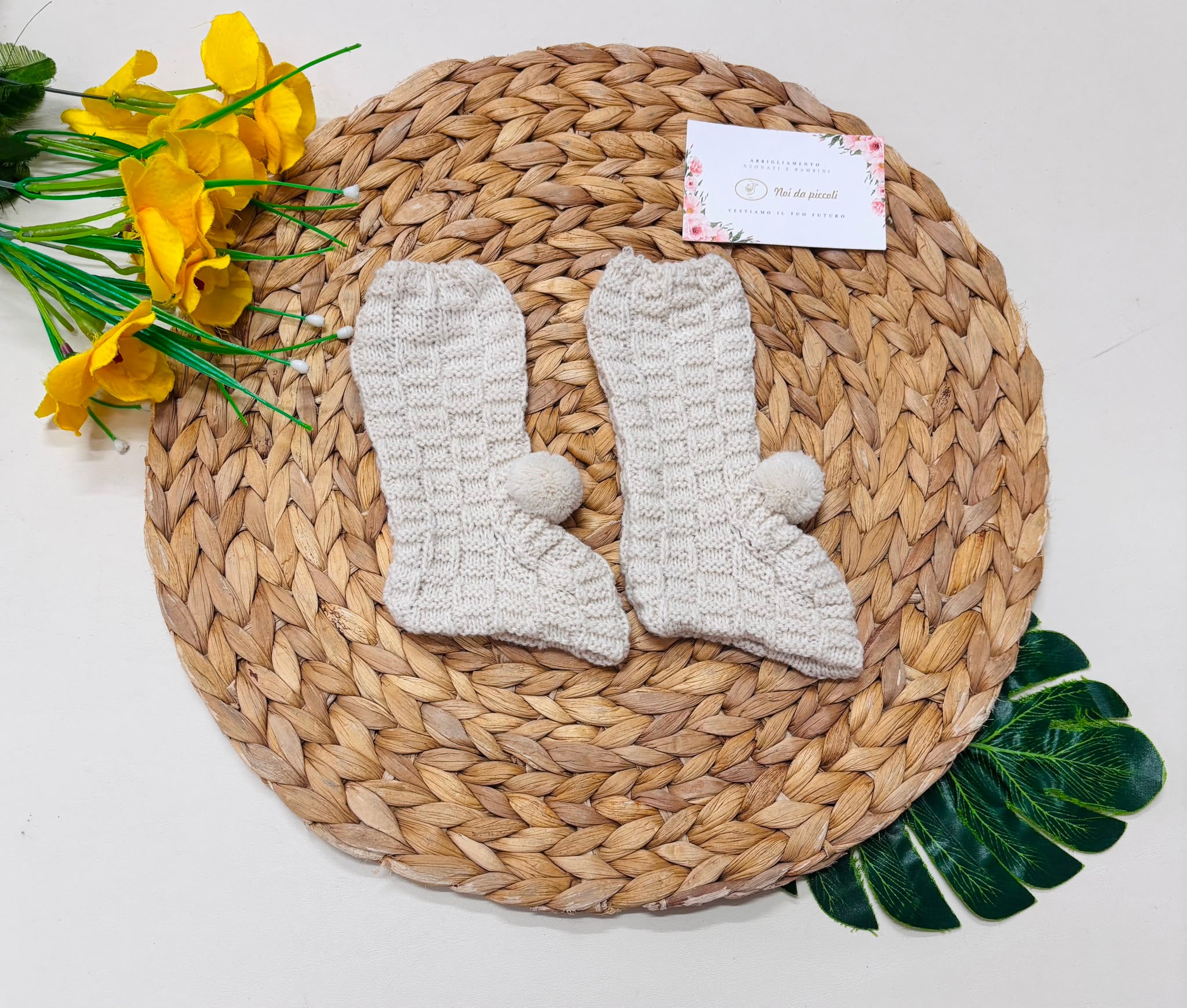 CALZINI FILATO CALDO BEIGE