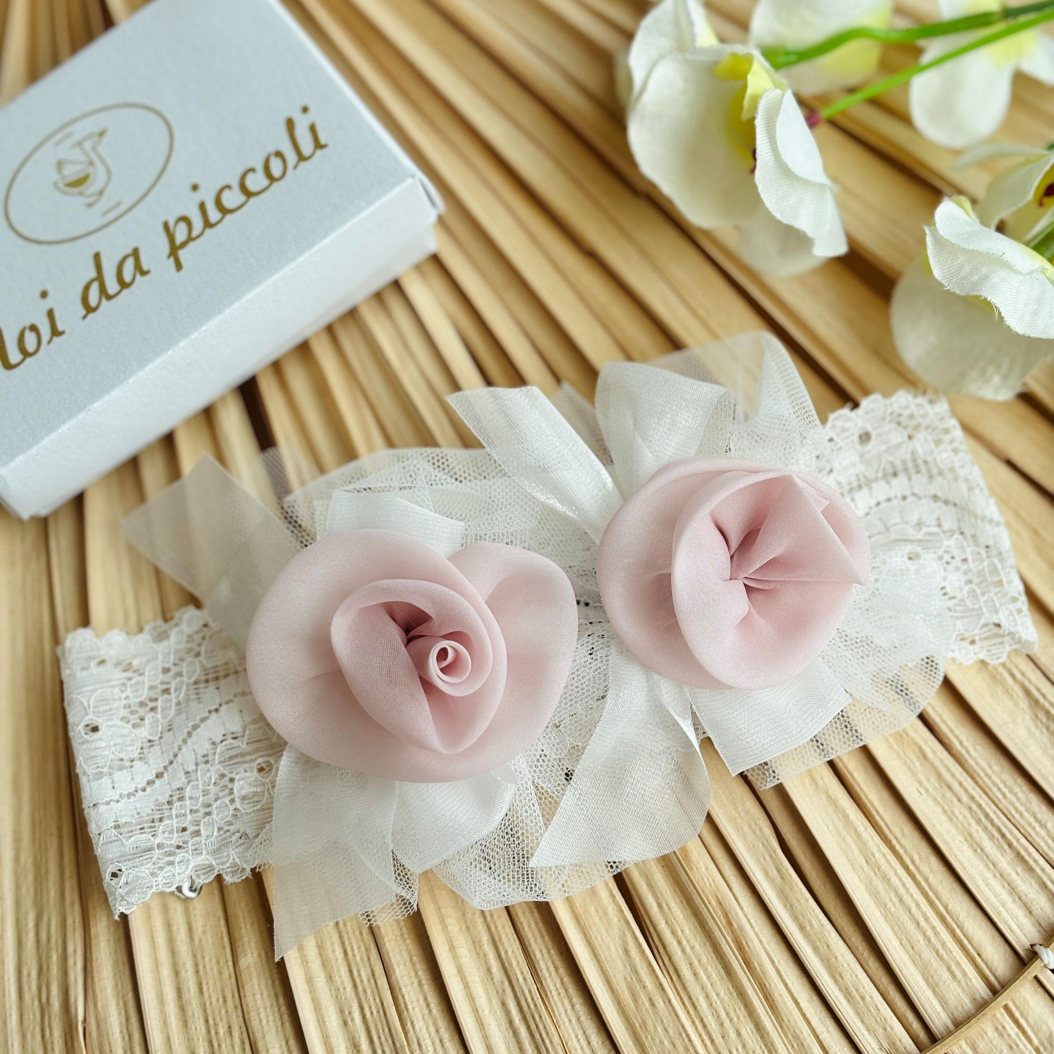 FASCIA CERIMONIALE ROSABELLA VANIGLIA ROSA - Noi da piccoli