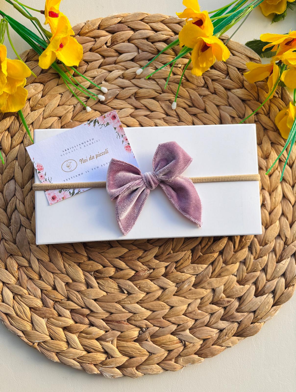 FASCIA CON FIOCCHETTO LITTLE LILLA - Noi da piccoli