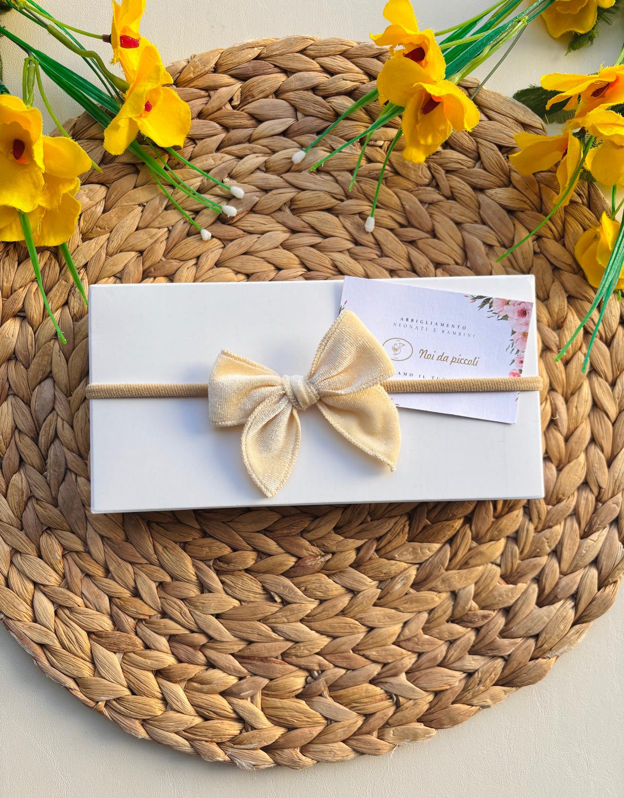 FASCIA CON FIOCCHETTO LITTLE PANNA - Noi da piccoli