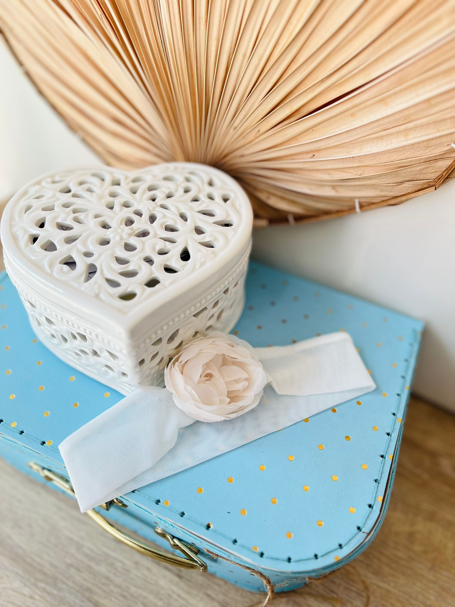 FASCIA CON FIORE IN VELO ROSA - Noi da piccoli