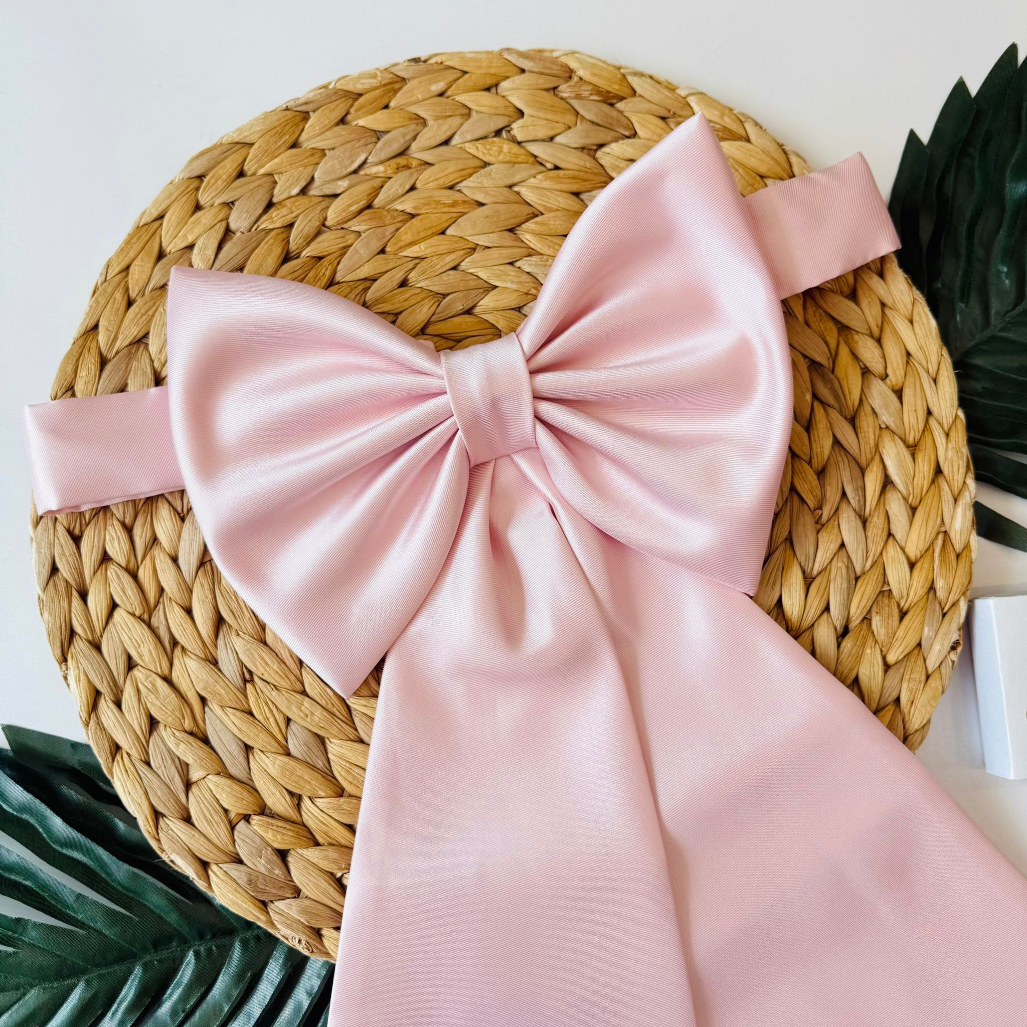 FASCIA E FIOCCO DI RASO ROSA - Noi da piccoli