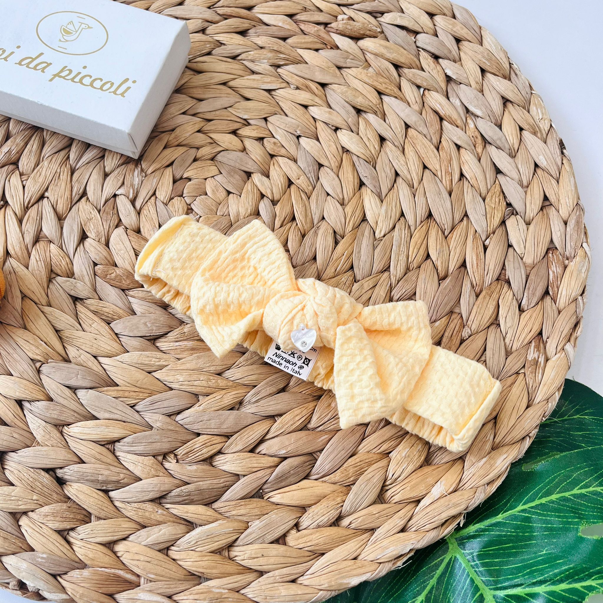 FASCIA FIOCCHETTO GIALLO - Noi da piccoli