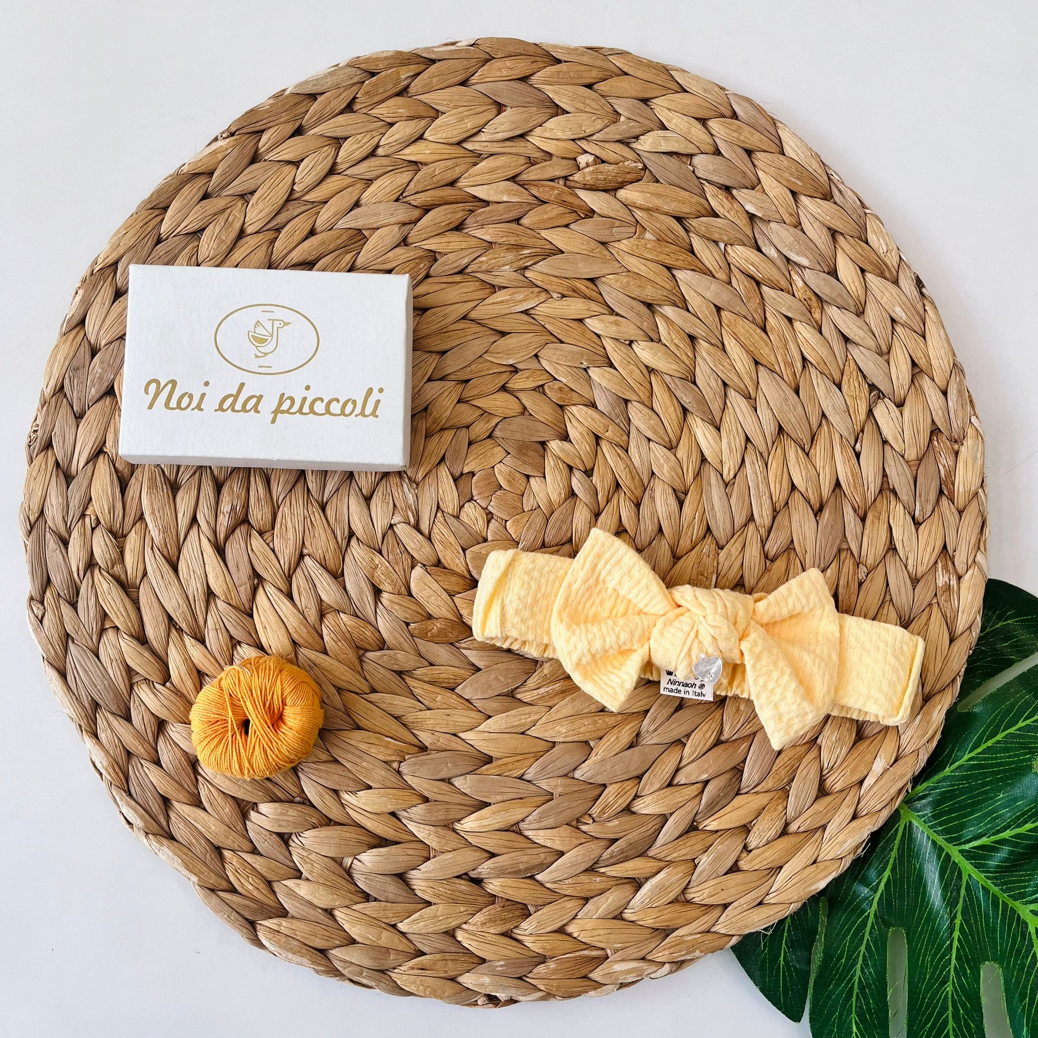 FASCIA FIOCCHETTO GIALLO - Noi da piccoli