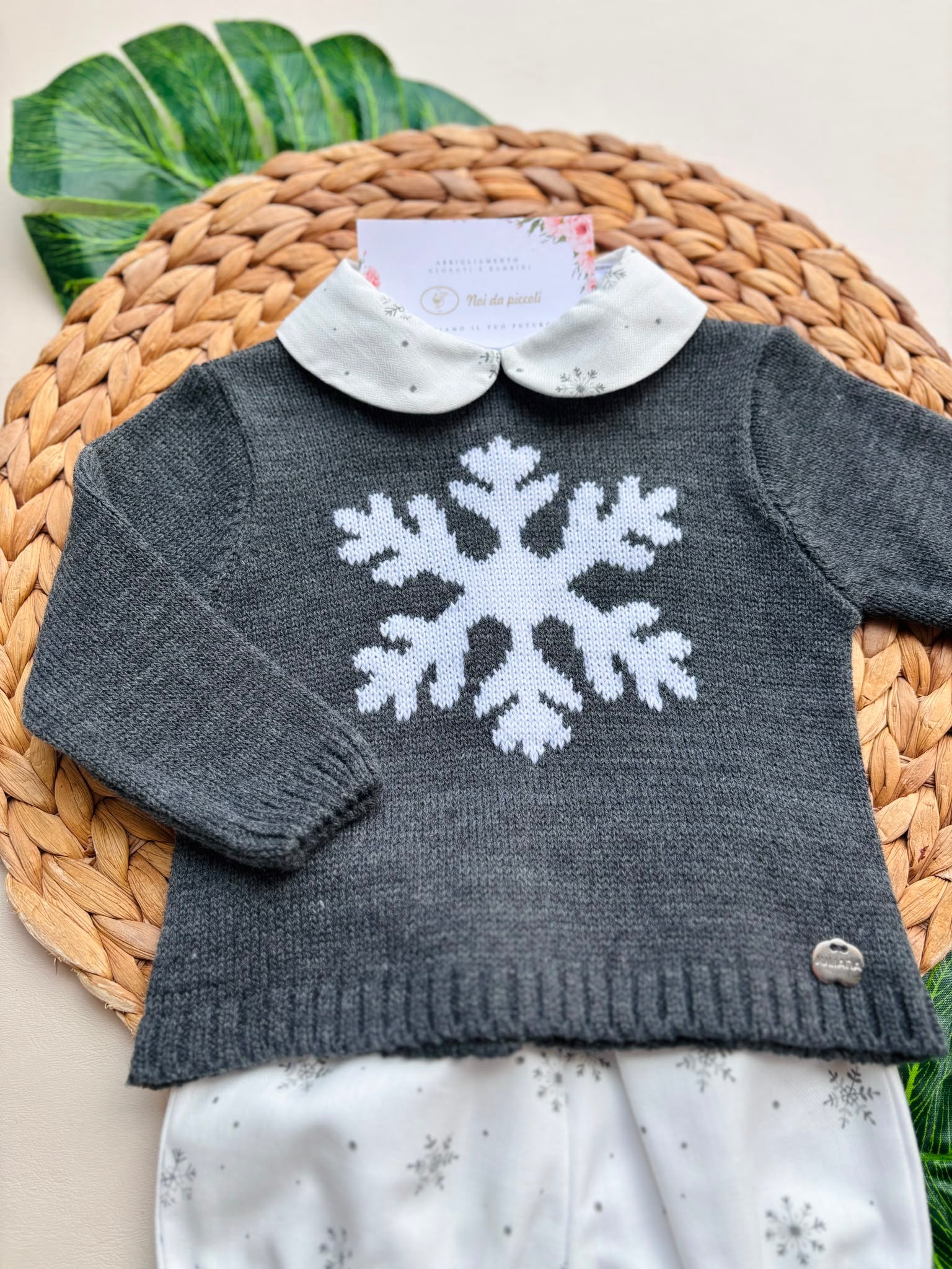 completo 2 pz FILATO CALDO GRIGIO