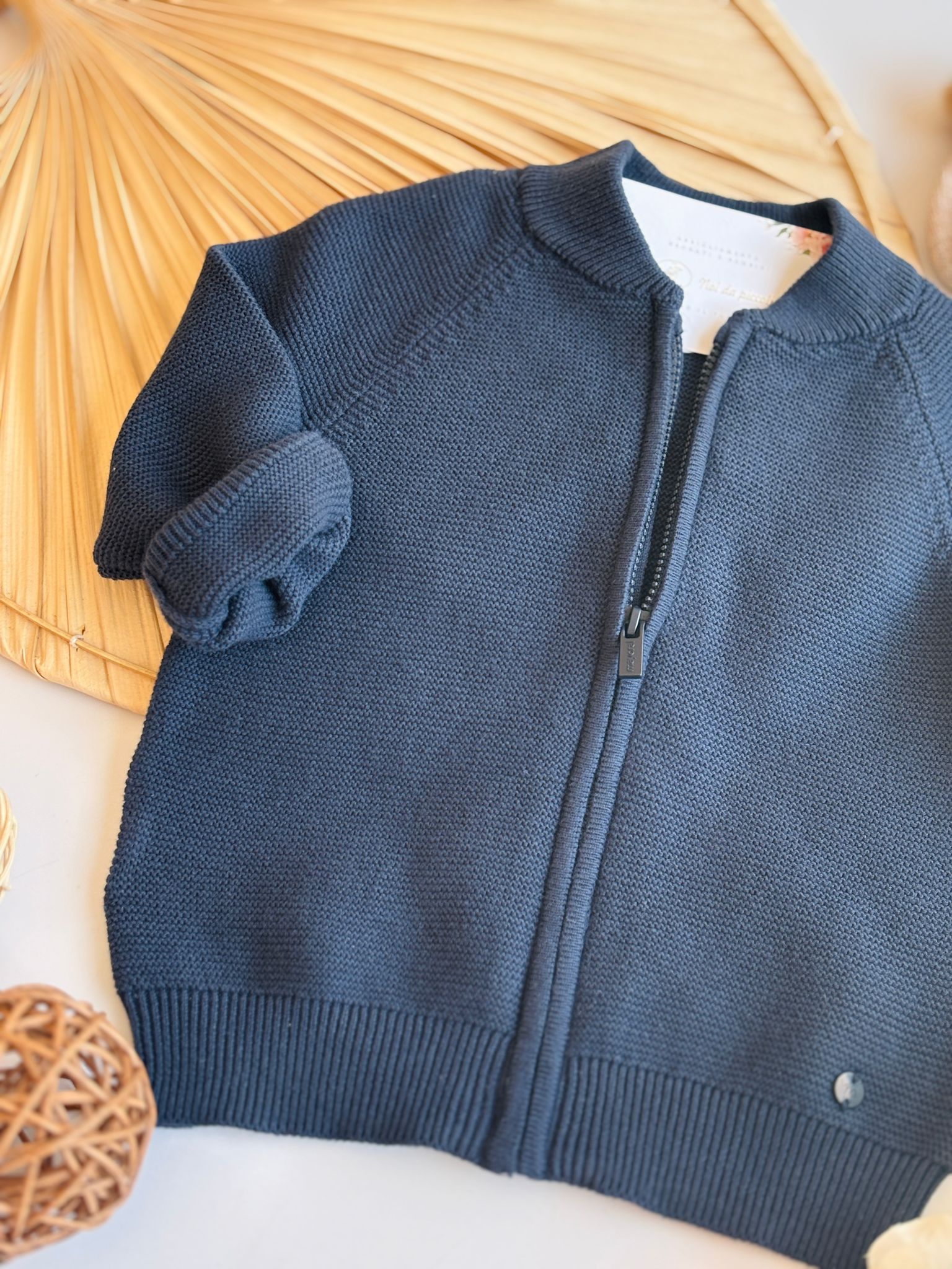 FELPA CON ZIP BLU - Noi da piccoli