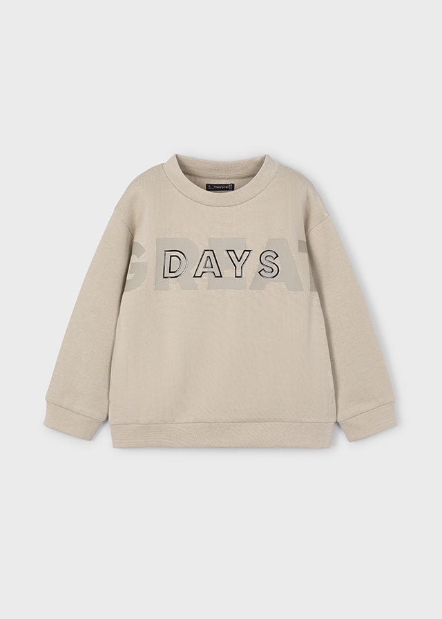 FELPA IN CALDO COTONE VISONE - Noi da piccoli