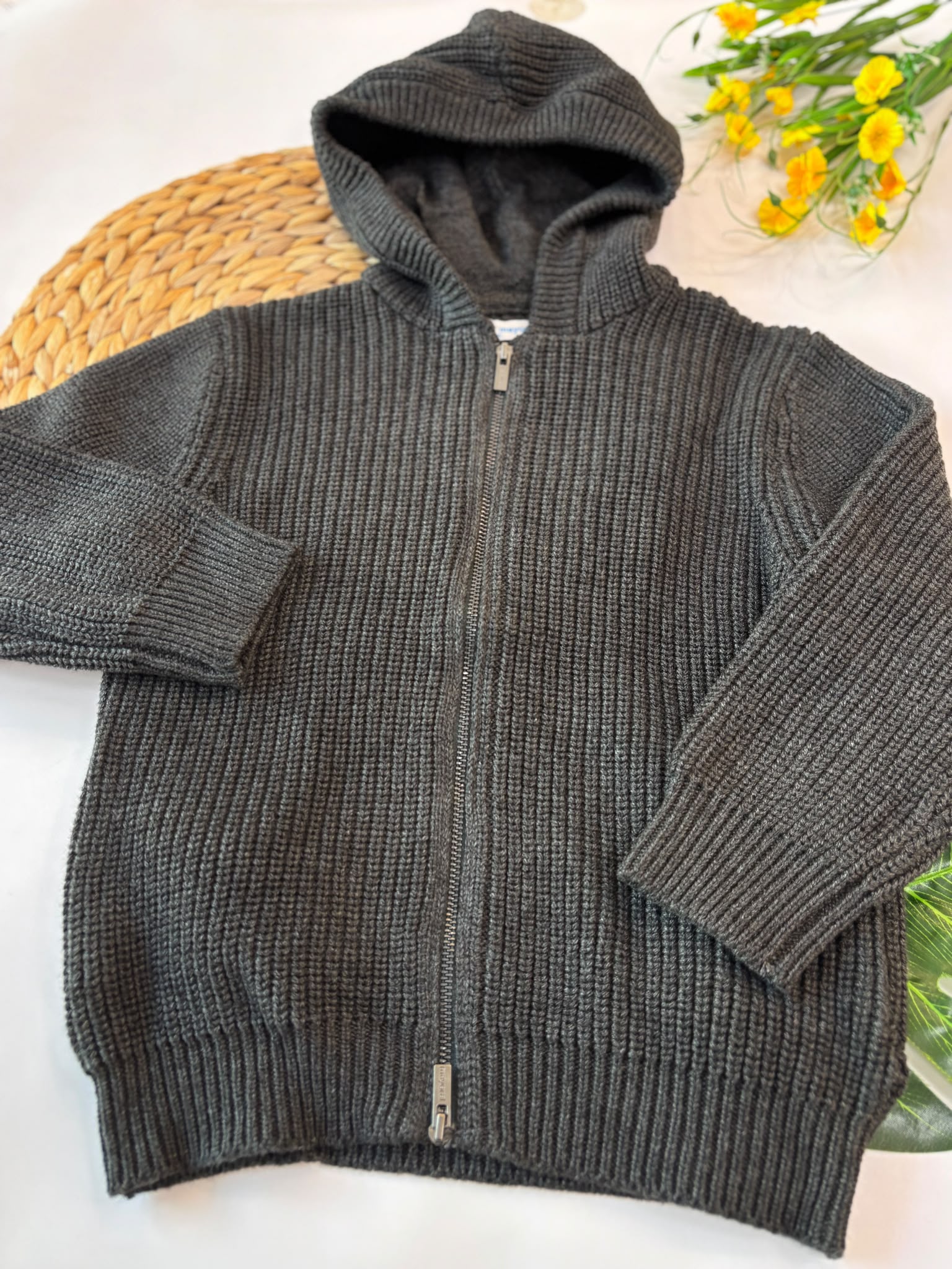 FELPA NERA CON ZIP - Noi da piccoli