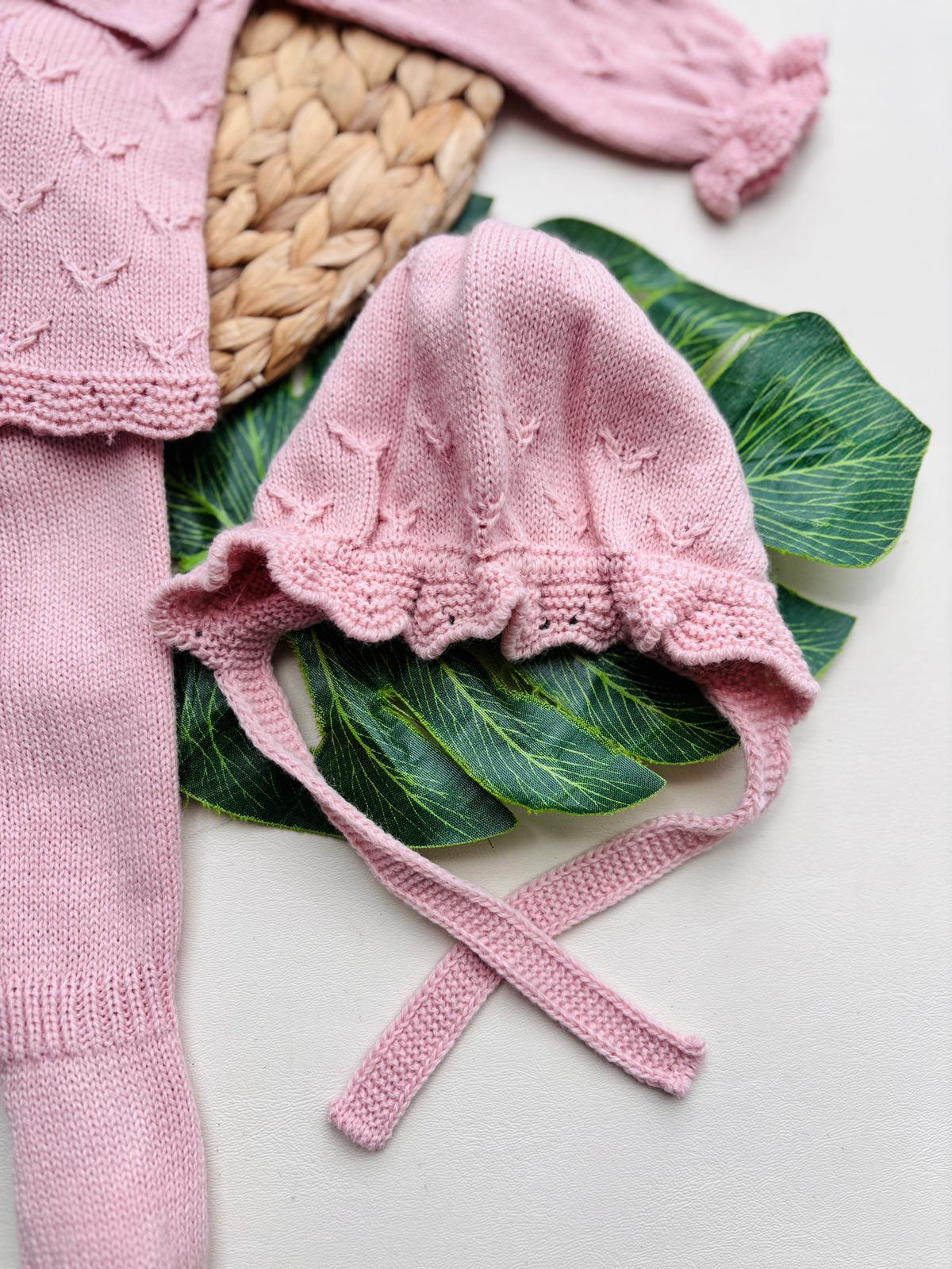 completo 3 pz FILATO CALDO ROSA