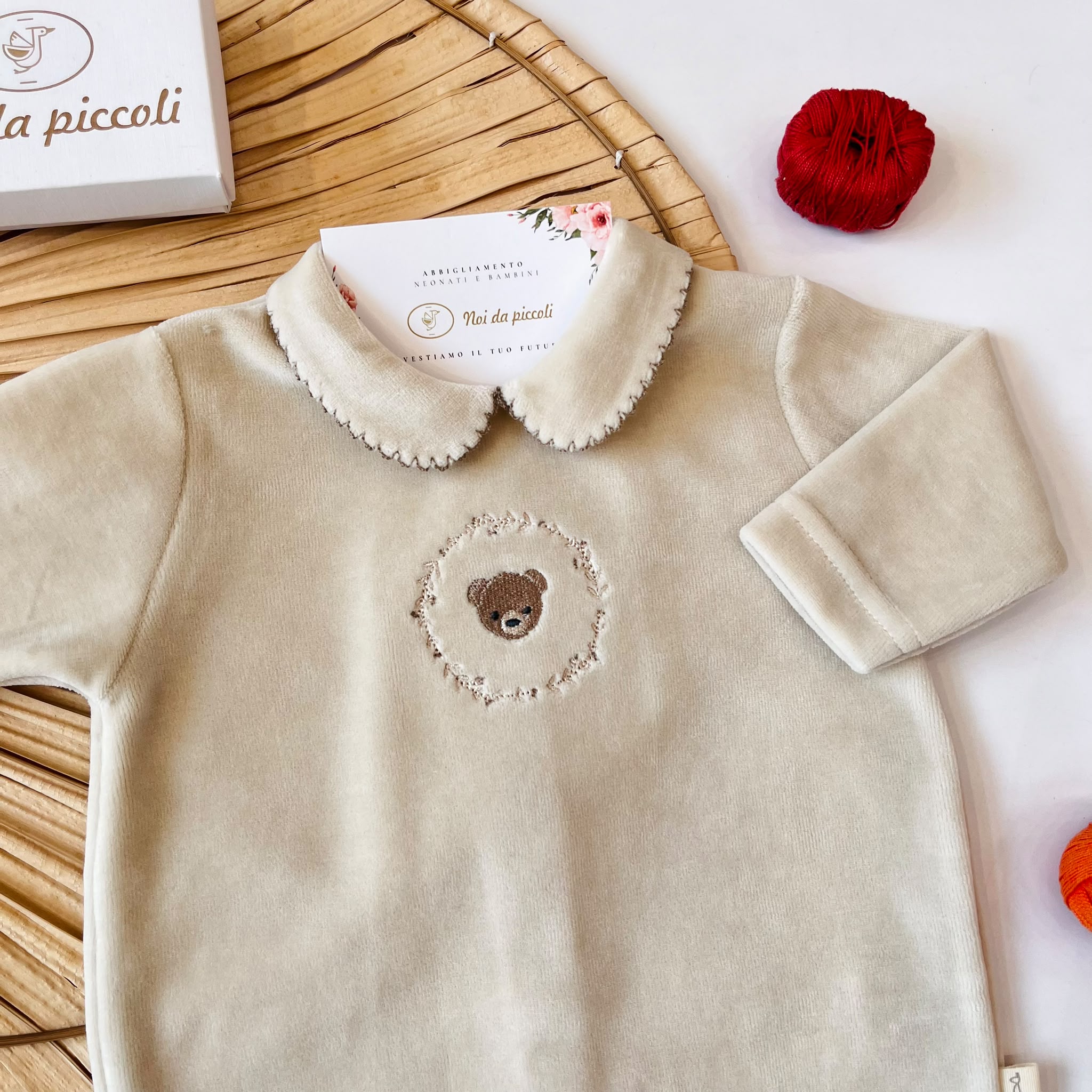 TUTINA IN CINIGLIA CON ORSETTO BEIGE