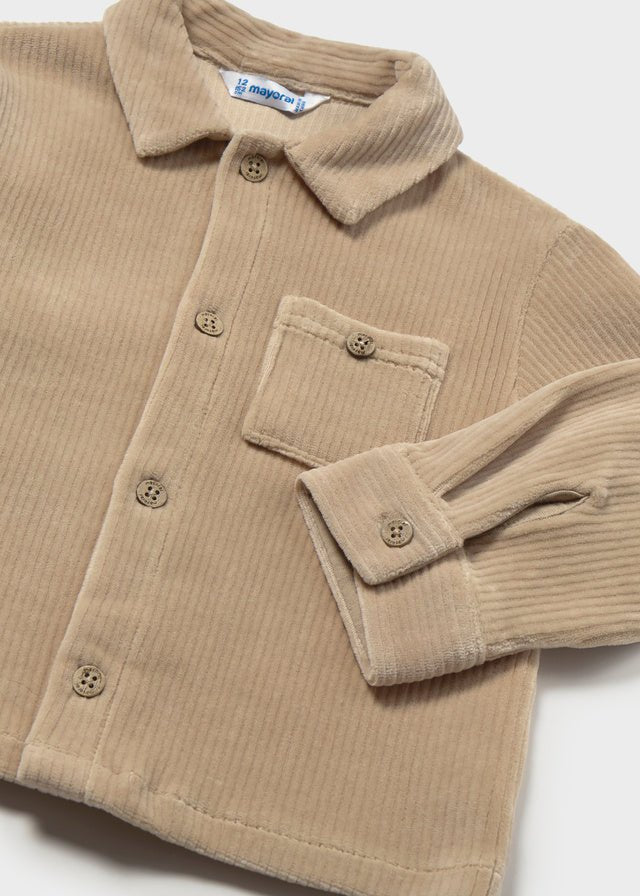 GIACCA A COSTINE IN VELLUTO BEIGE - Noi da piccoli
