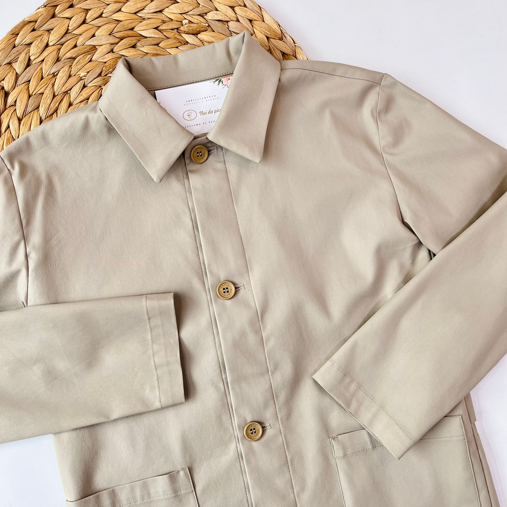 GIACCA BEIGE CHORE COAT - Noi da piccoli