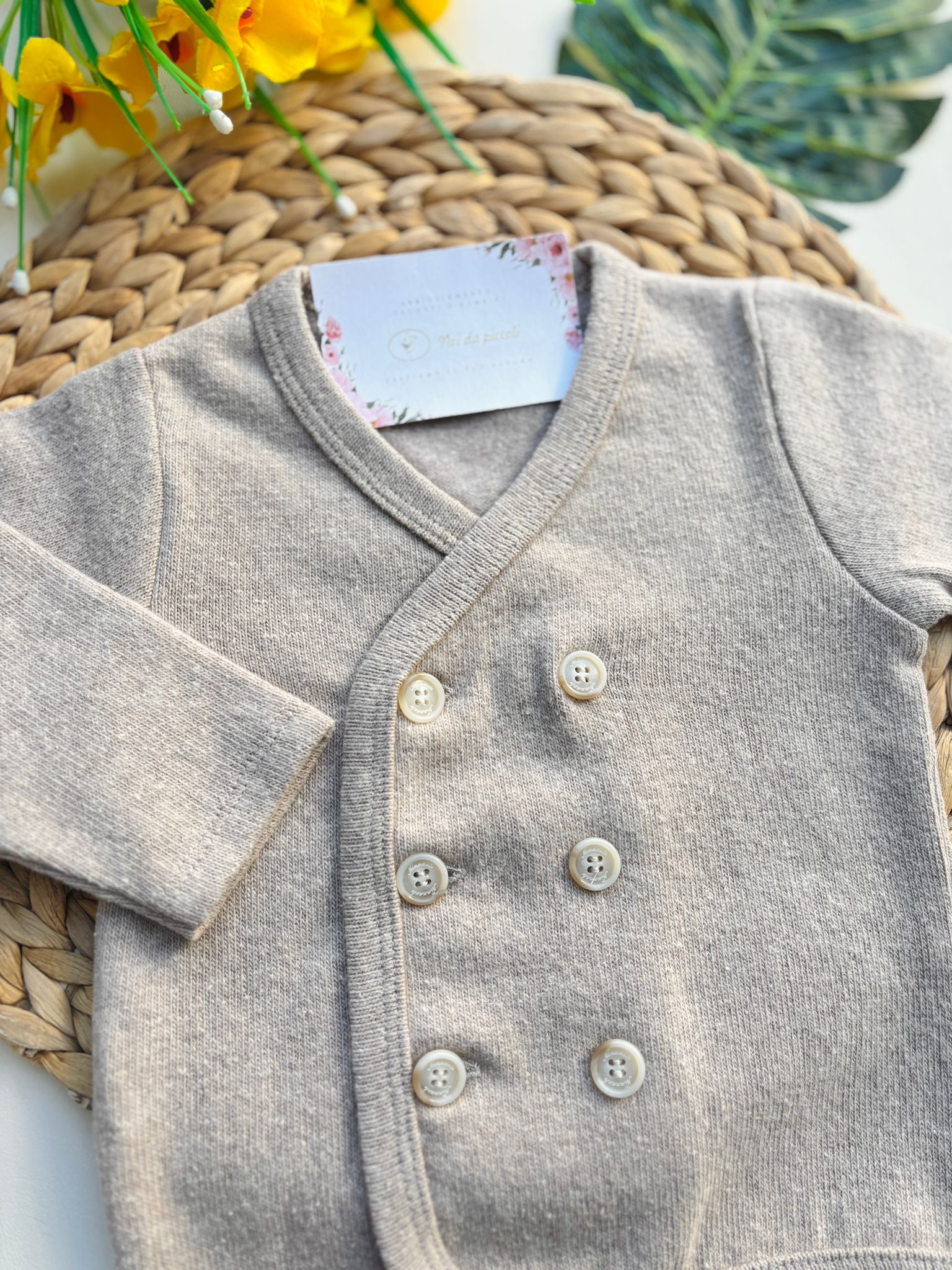 GIACCHINO IN FILATO CALDO BEIGE - Noi da piccoli